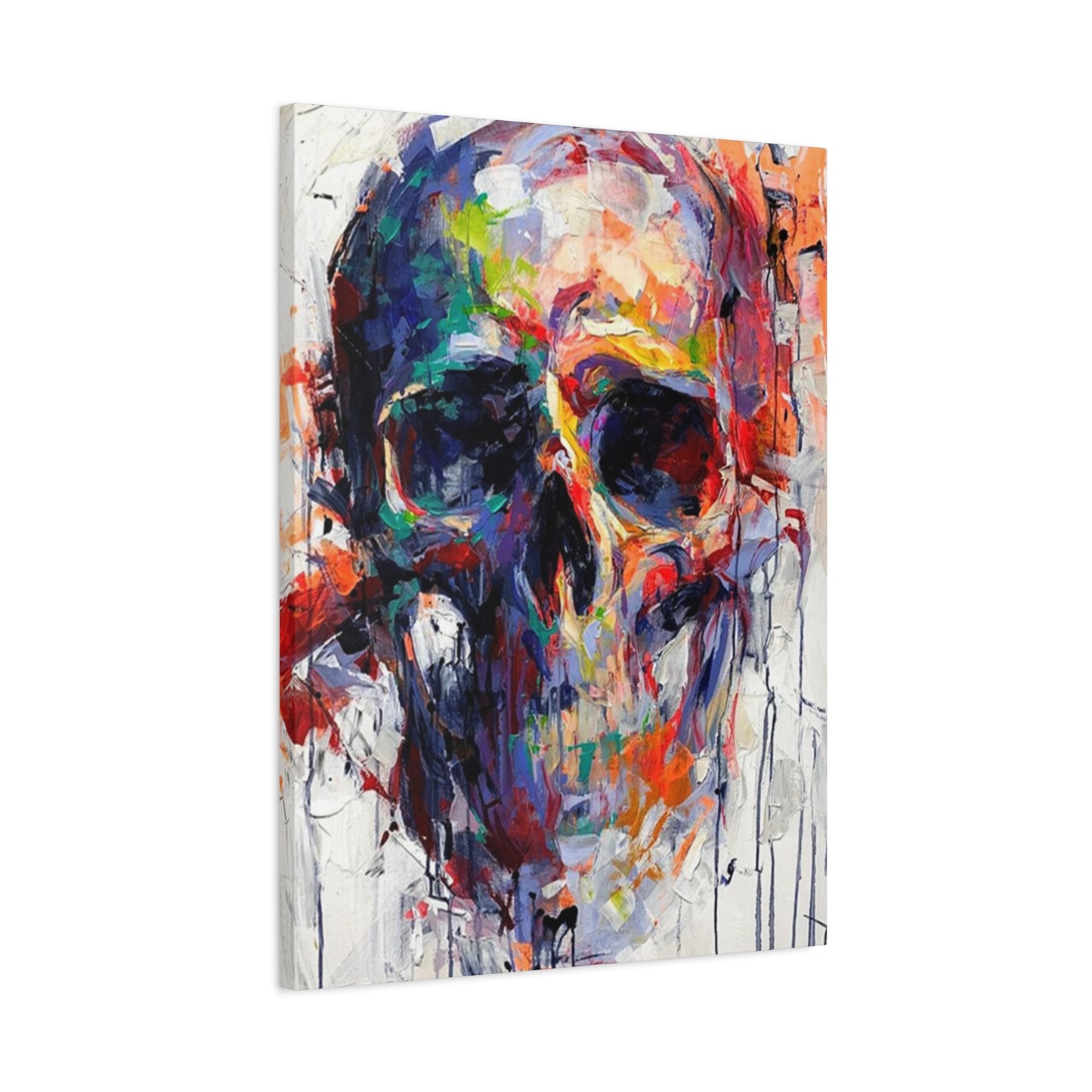 Colorful Skull Painting Wall Art & Canvas Prints
