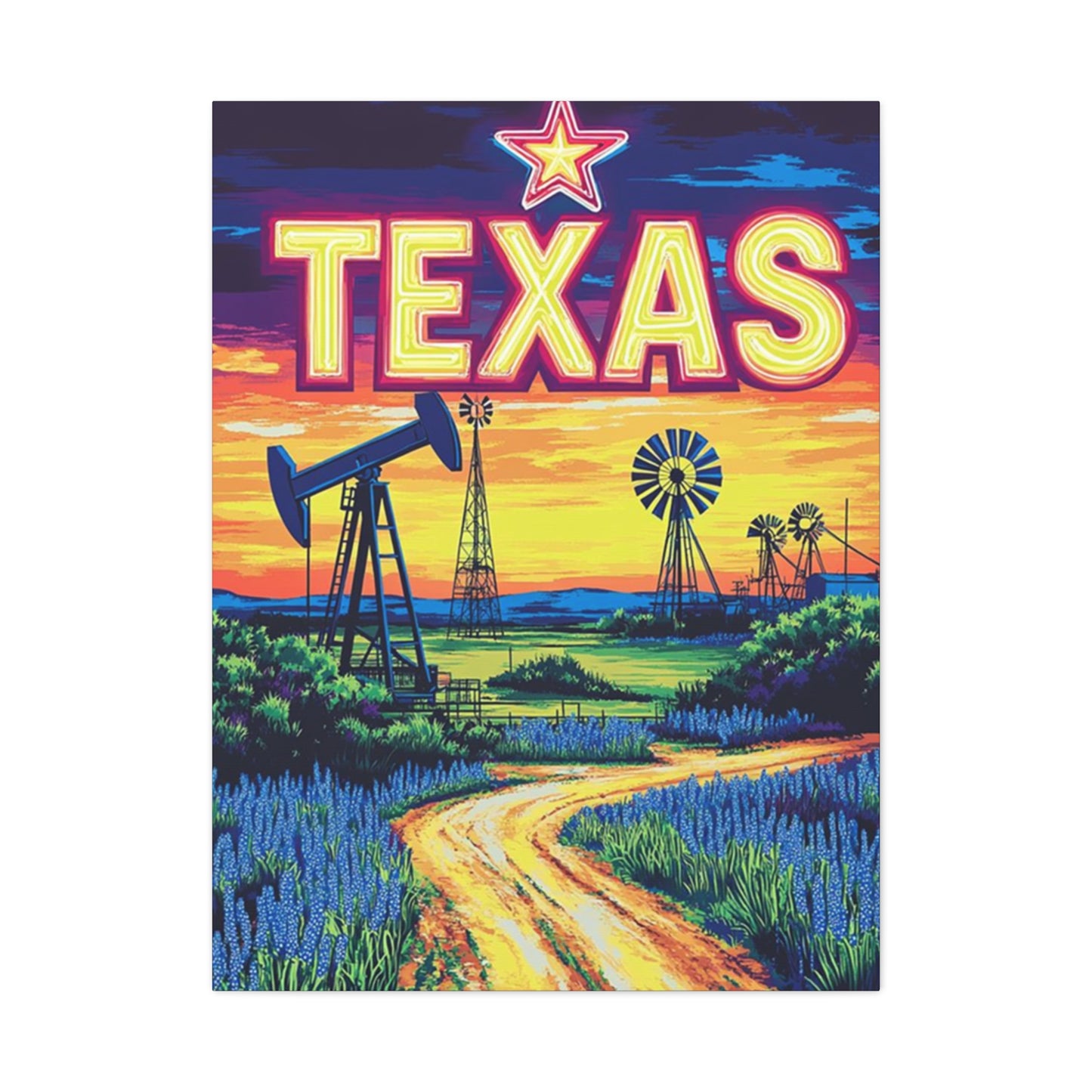 Texas Landscape Painting Wall Art & Canvas Prints