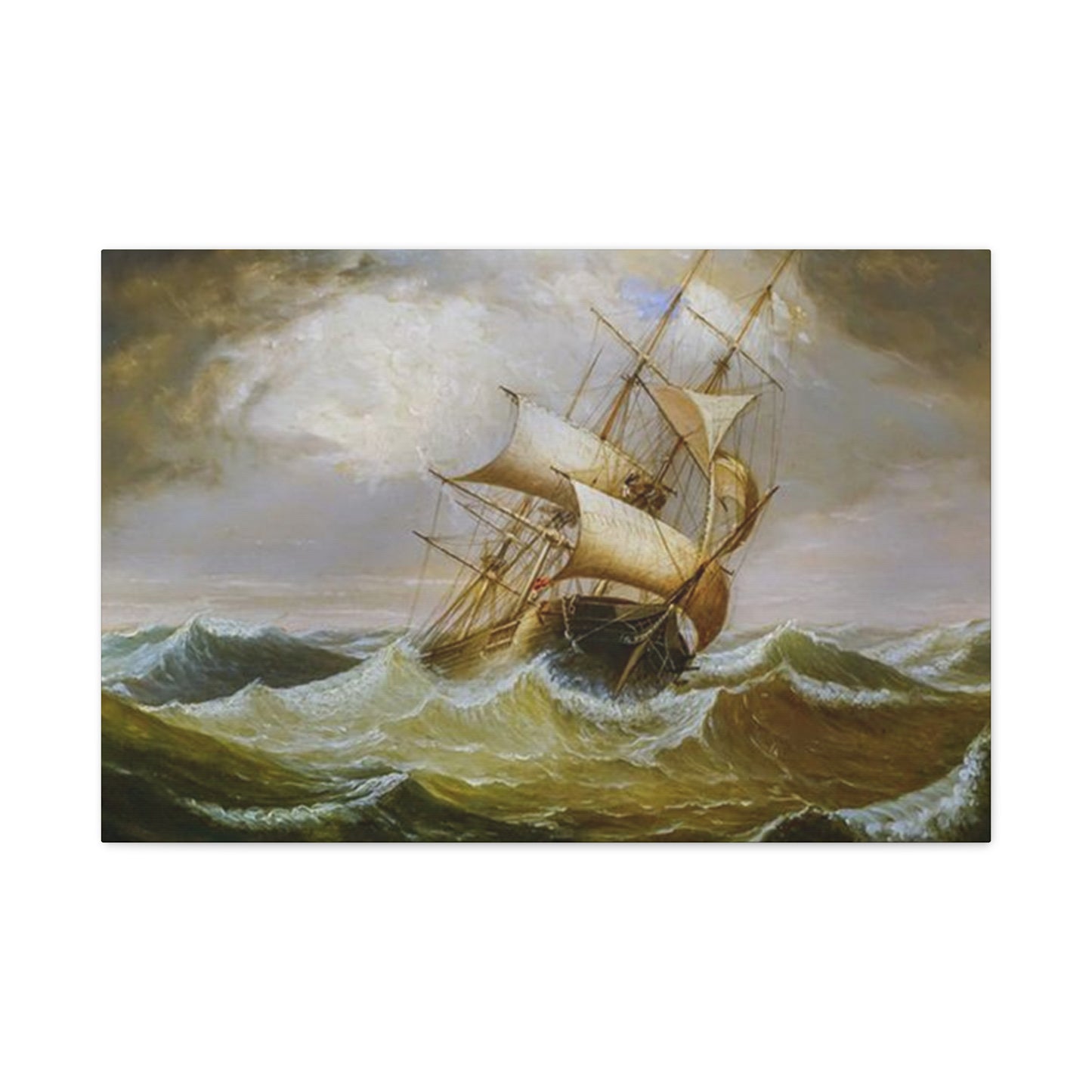 Derailing Ship In Ocean Wall Art & Canvas Prints