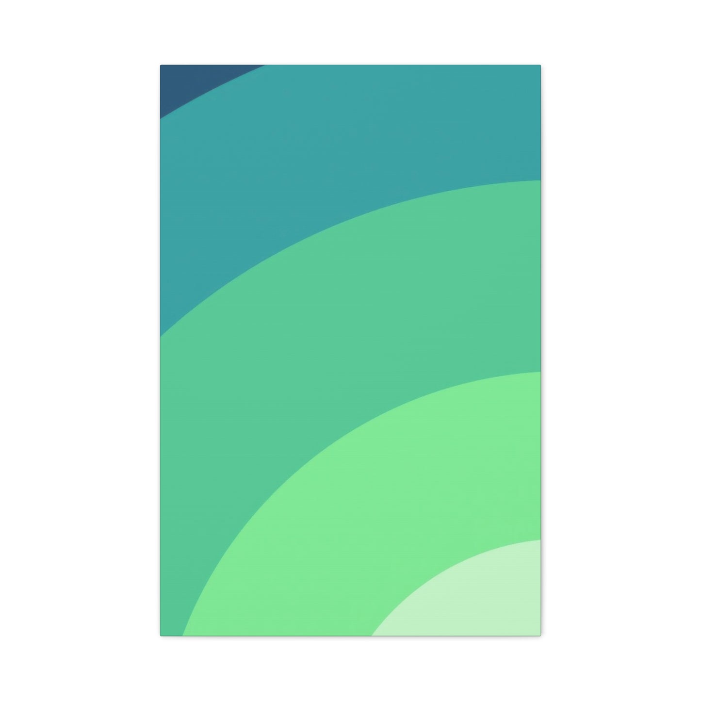 Cool Green Gradient Wall Art & Canvas Prints