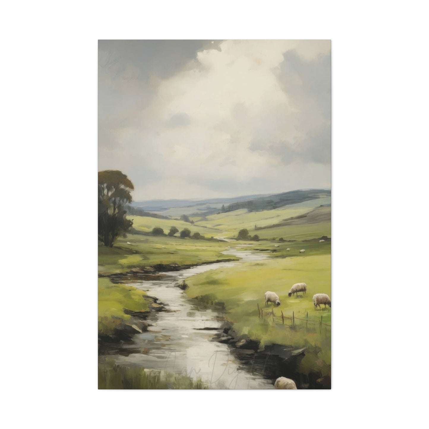 Countryside Water Stream Wall Art & Canvas Prints