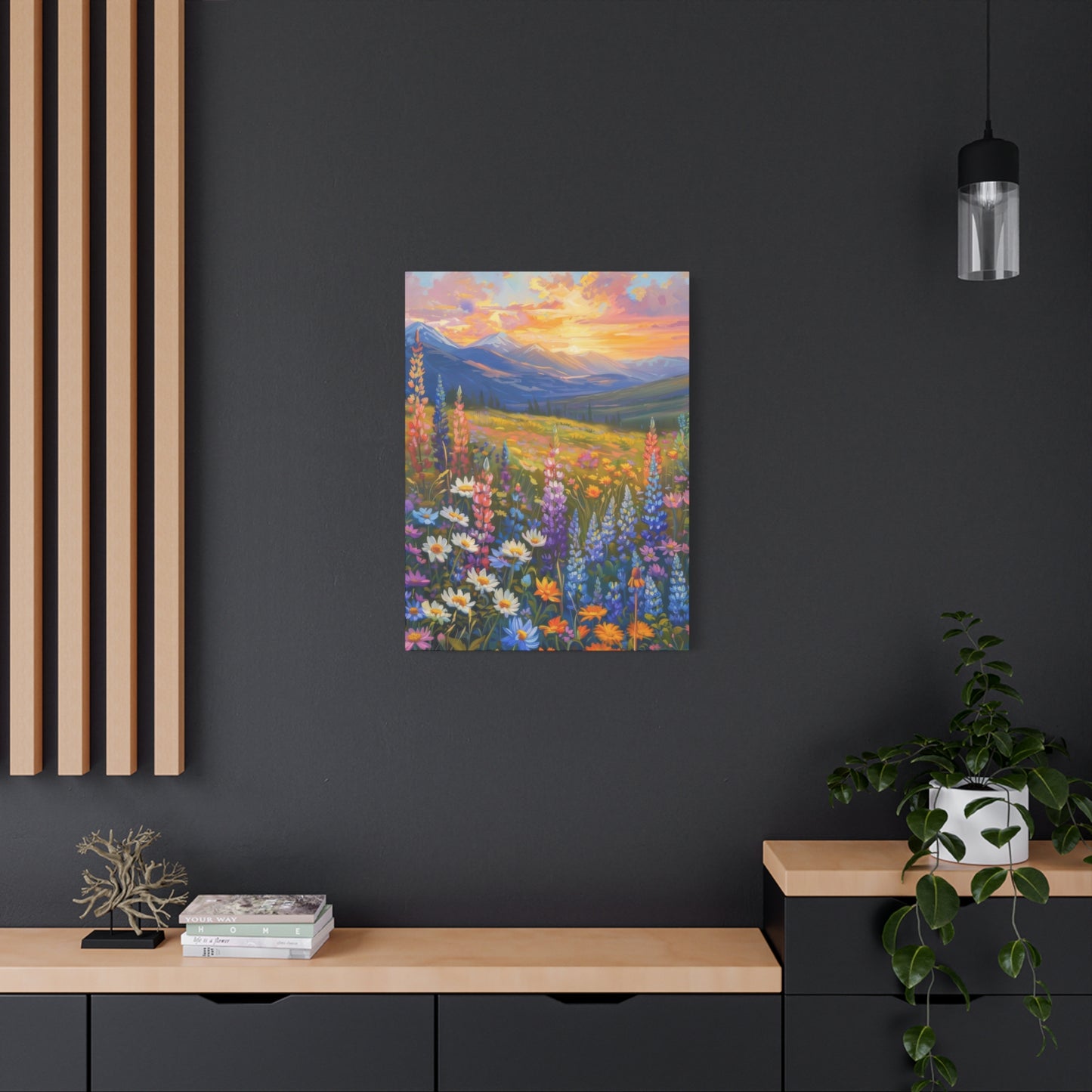 Colorful Flower Sunset Wall Art & Canvas Prints