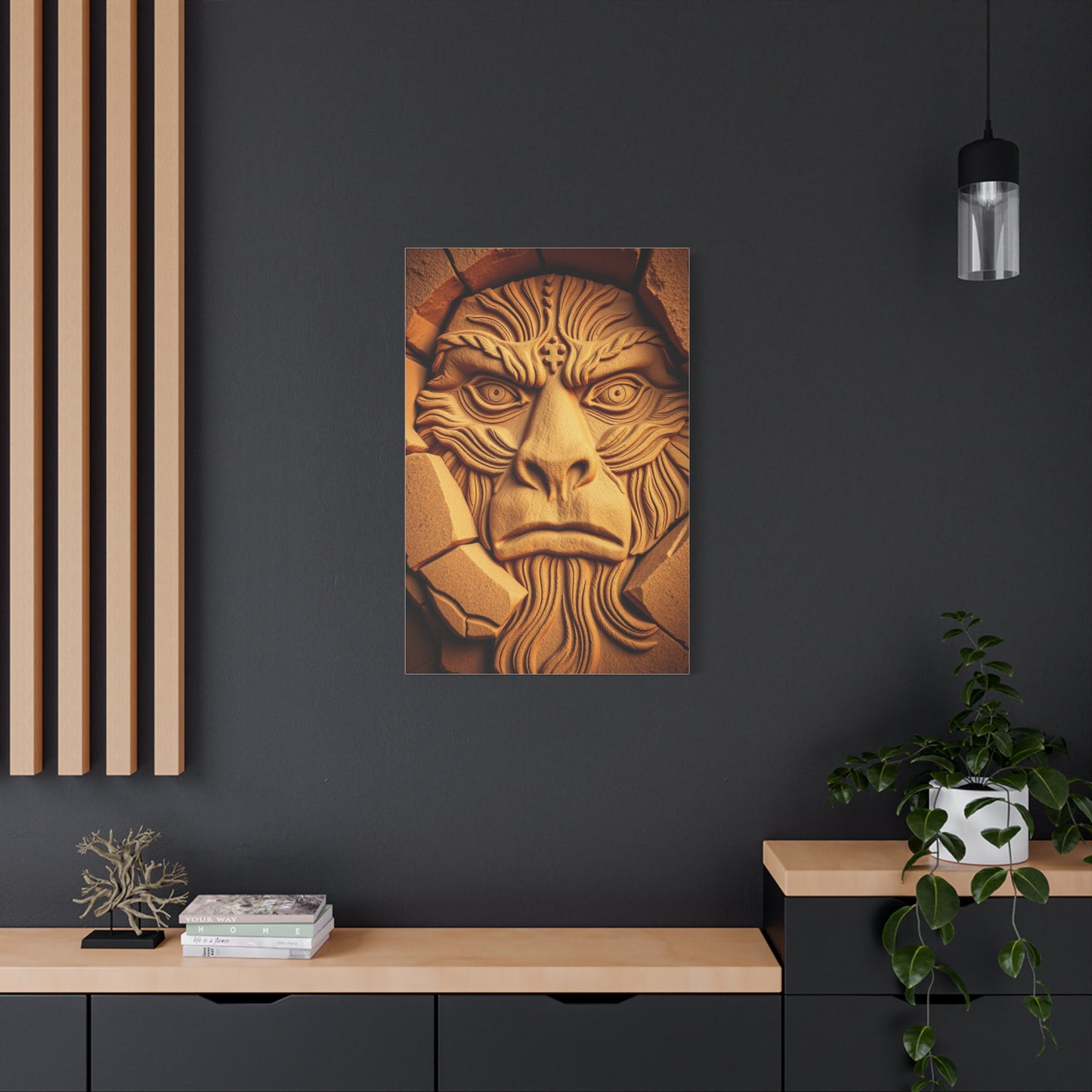 Vision Cave Man Art Art Wall Art & Canvas Print