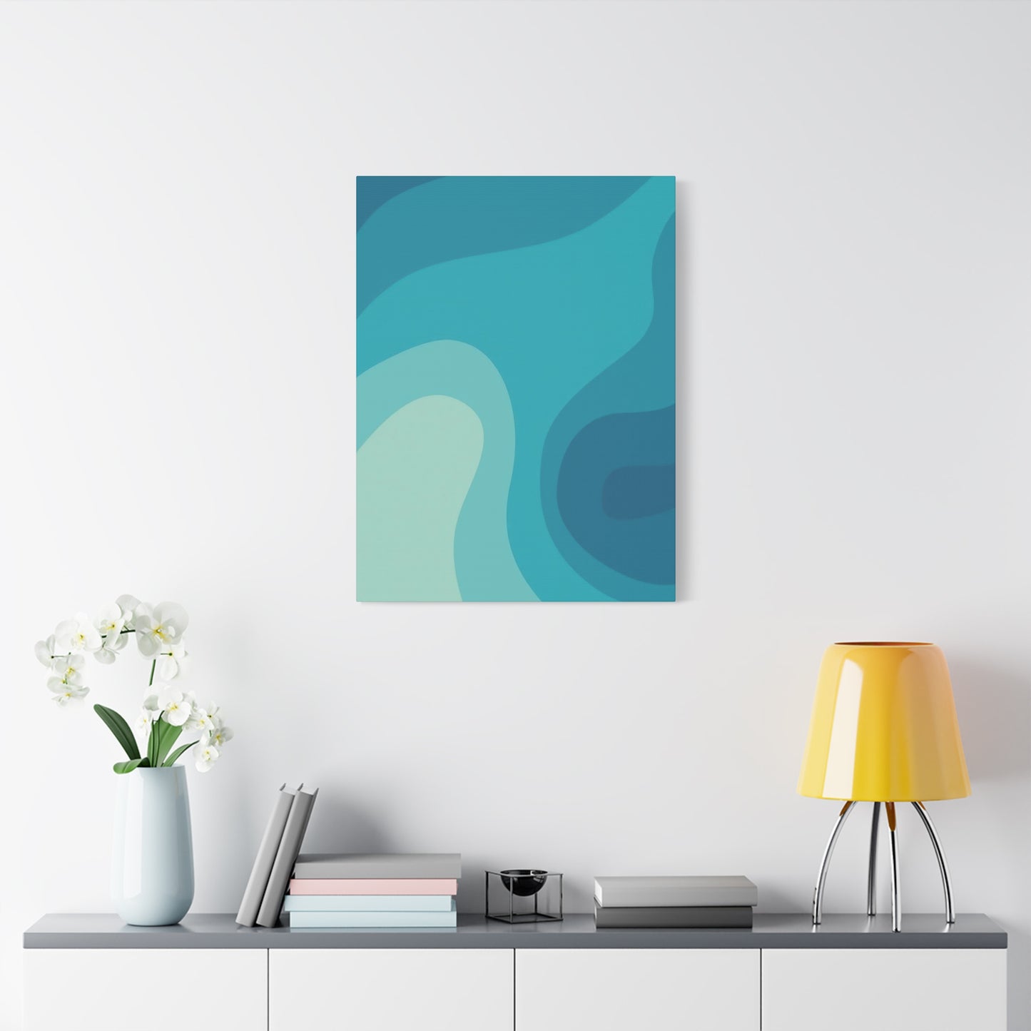 Cool Blue Waves Wall Art & Canvas Prints