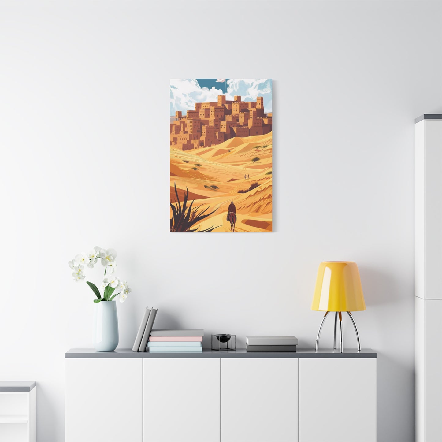 Cowboy In Desert Wall Art & Canvas Prints