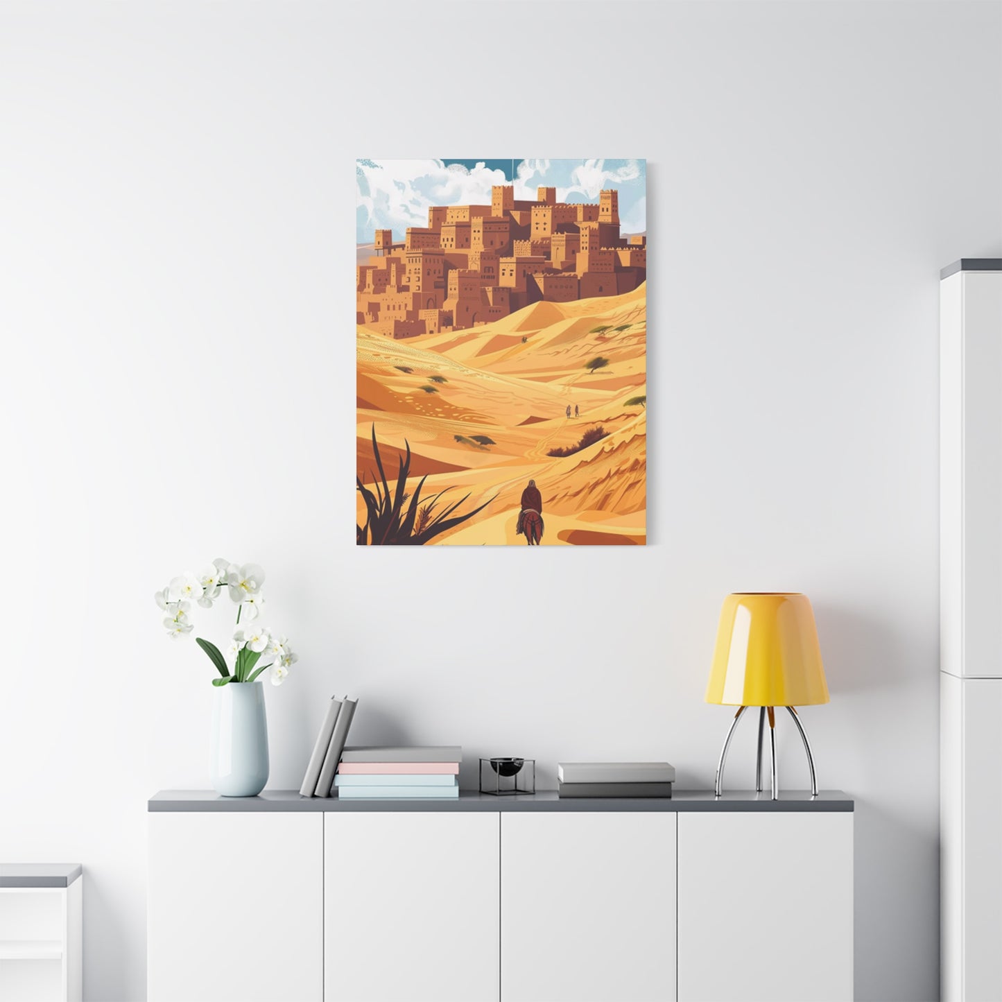 Cowboy In Desert Wall Art & Canvas Prints