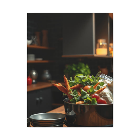 Culinary Elegance Canvas