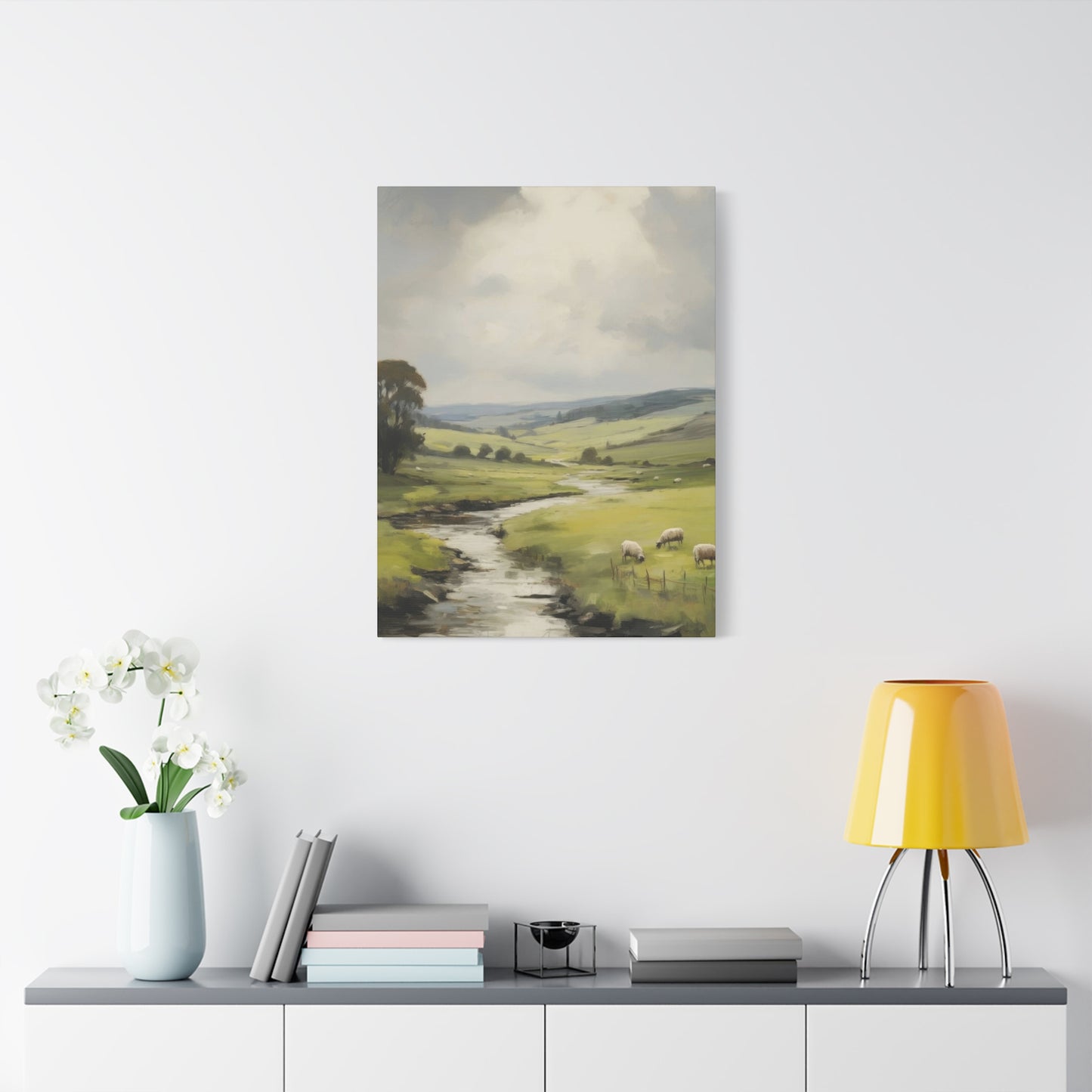 Countryside Water Stream Wall Art & Canvas Prints