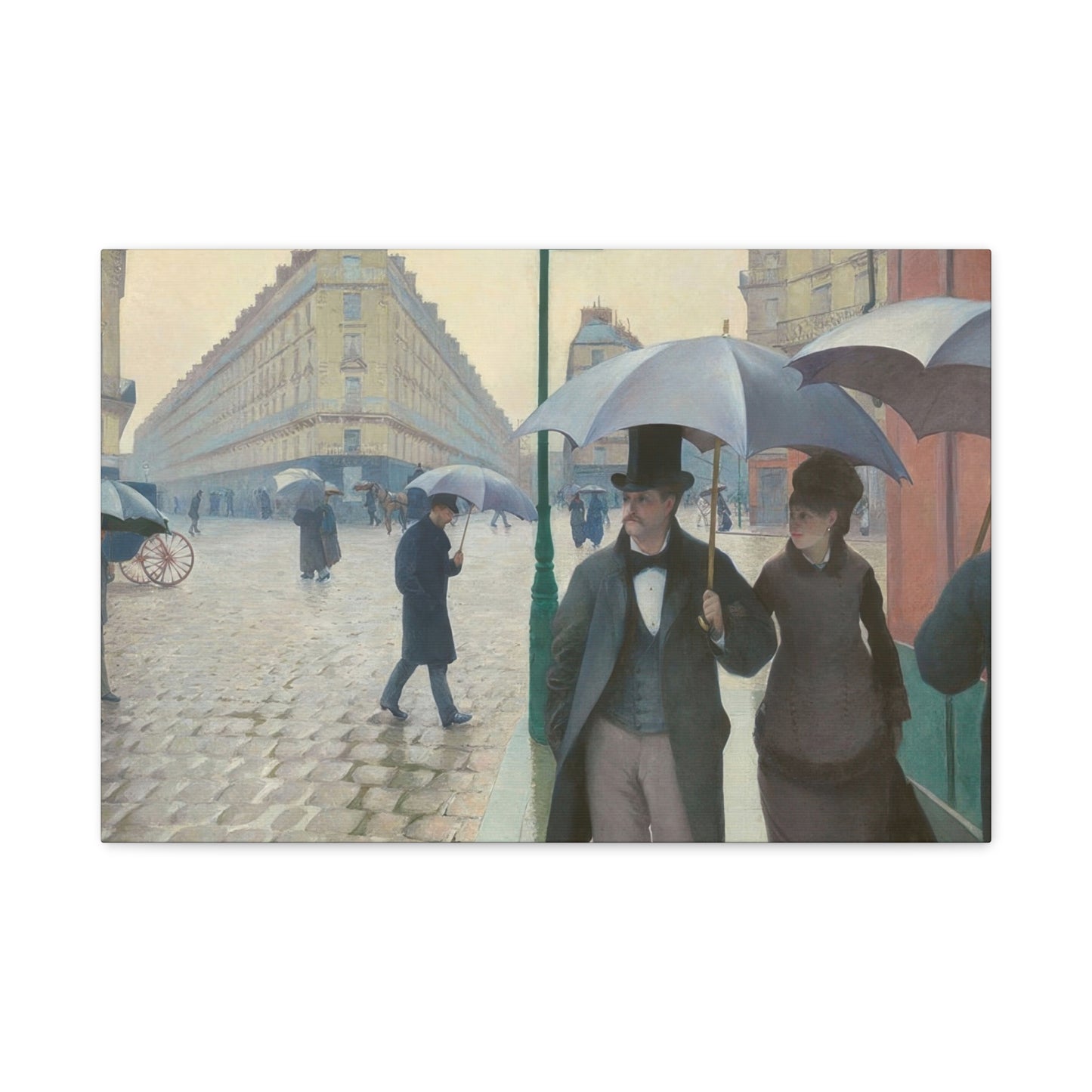 Paris Street Rainy Impression Wall Art & Canvas Prints