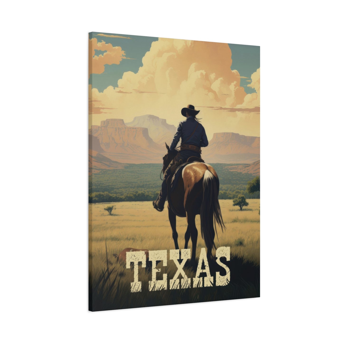 Cowboy Texas Poster Wall Art & Canvas Prints