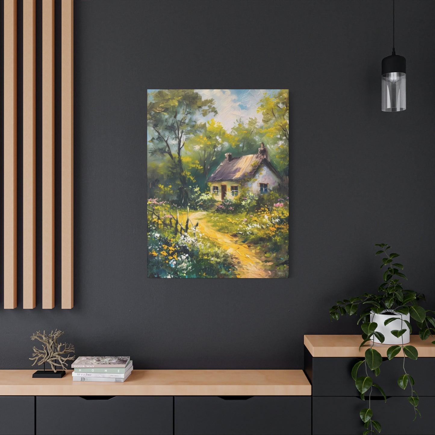 Greenery Cottage Countryside Wall Art & Canvas Prints