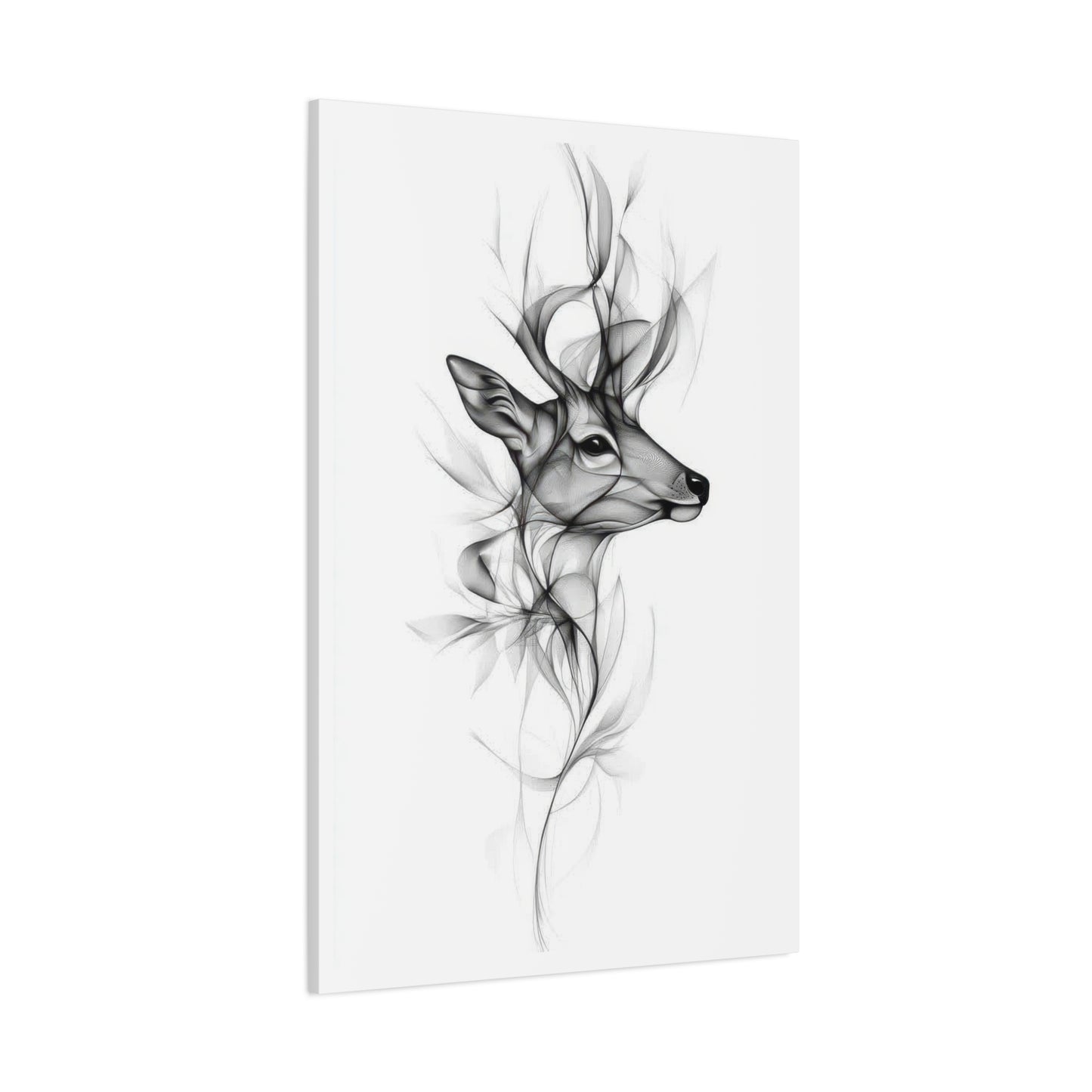Deer Grey Wall Art & Canvas Prints