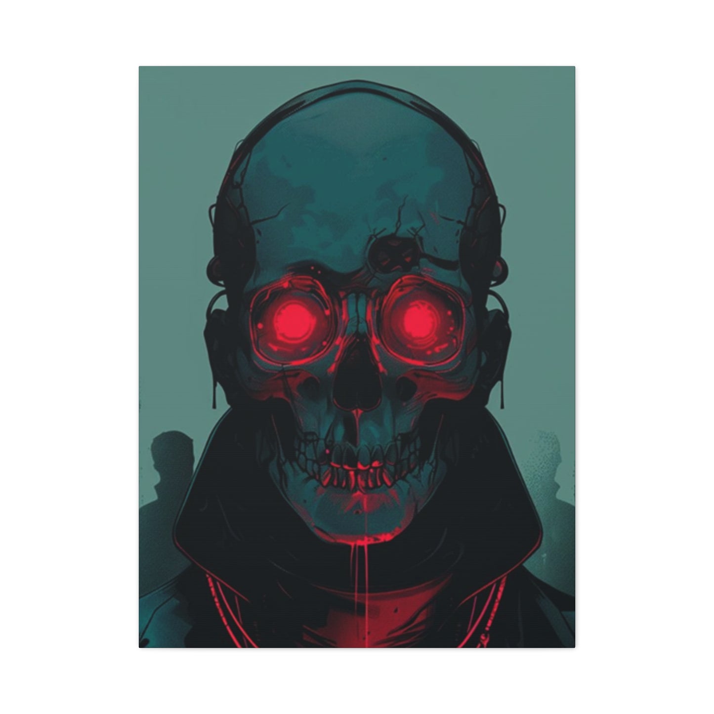 Red Eye Skull Wall Art & Canvas Prints