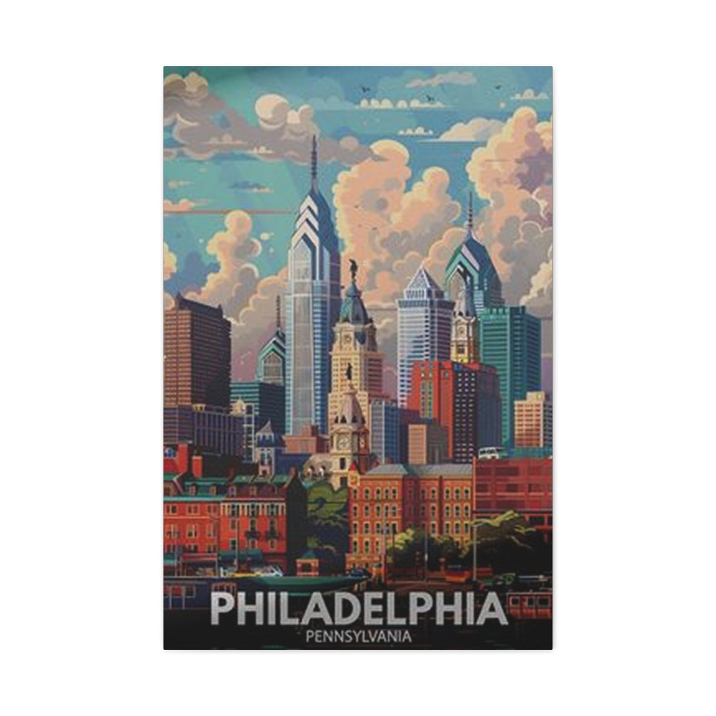 Sunny Day Of Philadelphia Wall Art & Canvas Prints