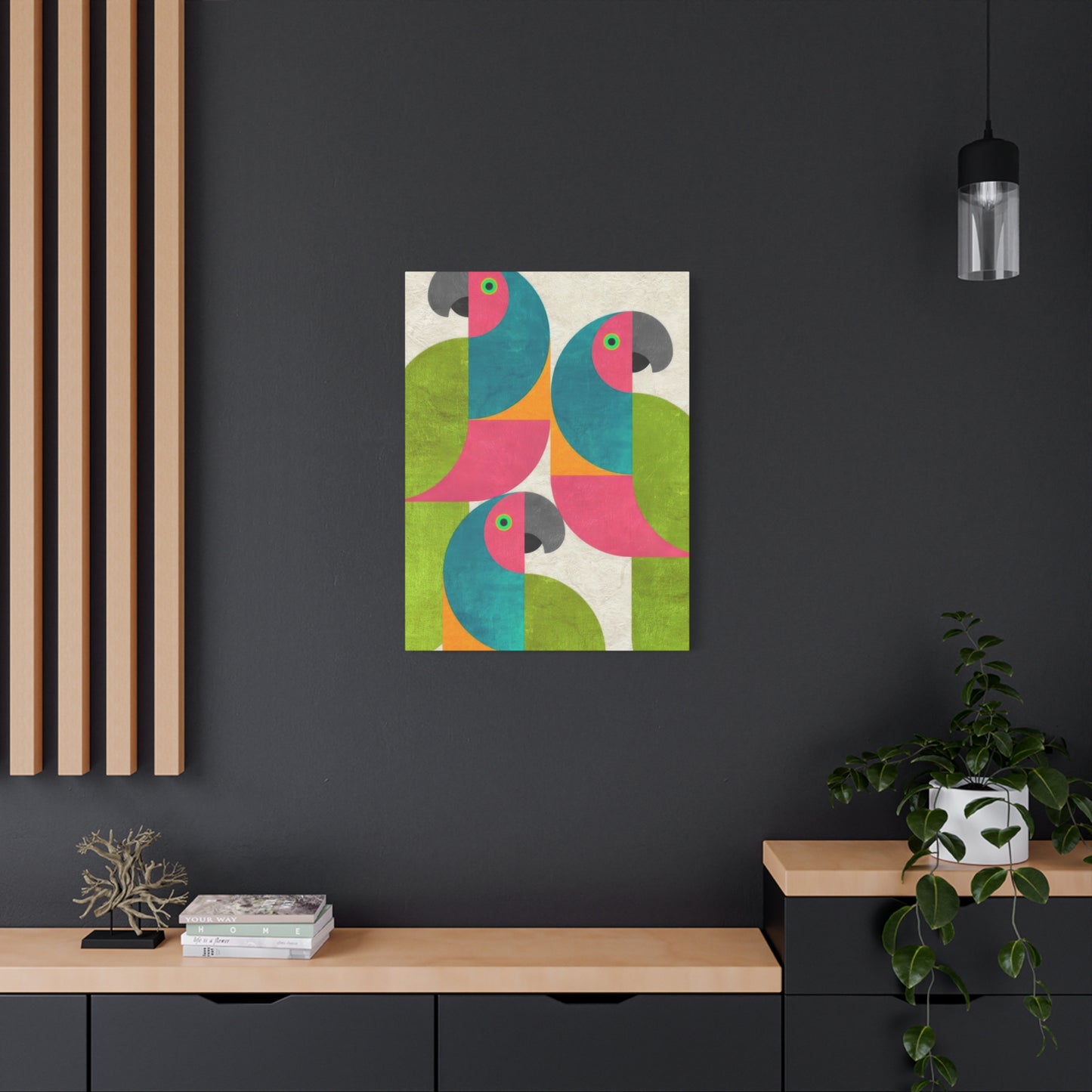 Parrot Abstract Colorful Wall Art & Canvas Prints