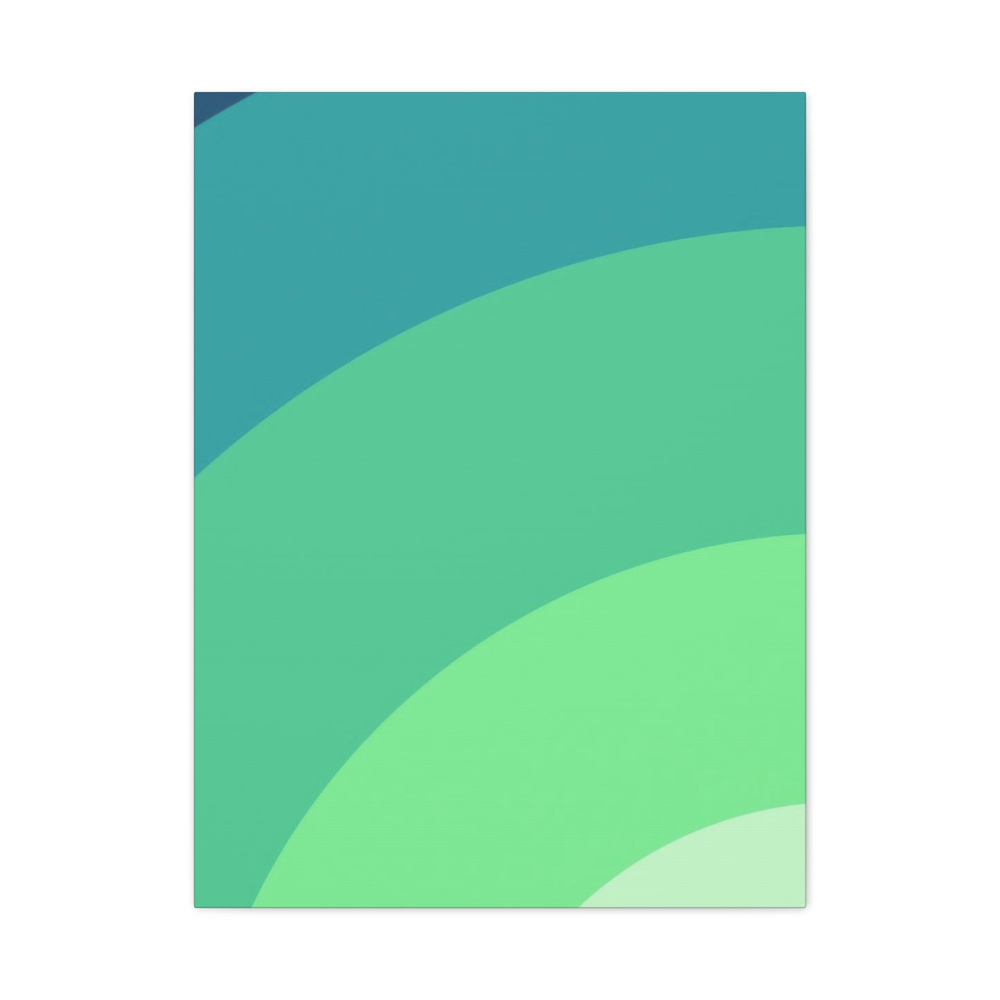 Cool Green Gradient Wall Art & Canvas Prints
