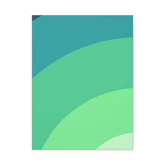 Cool Green Gradient Wall Art & Canvas Prints