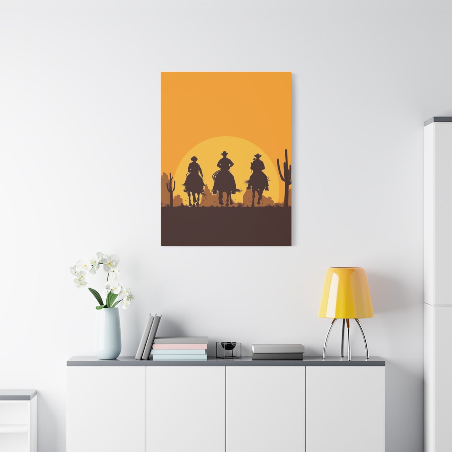 Horse Riding In Desert Wall Art & Canvas Prints
