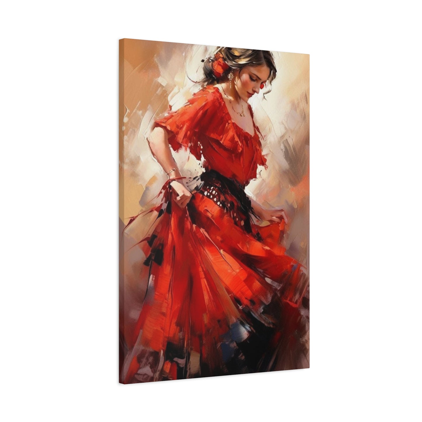 Spain Traditional Red Dance Wear Wall Art & Canvas Prints