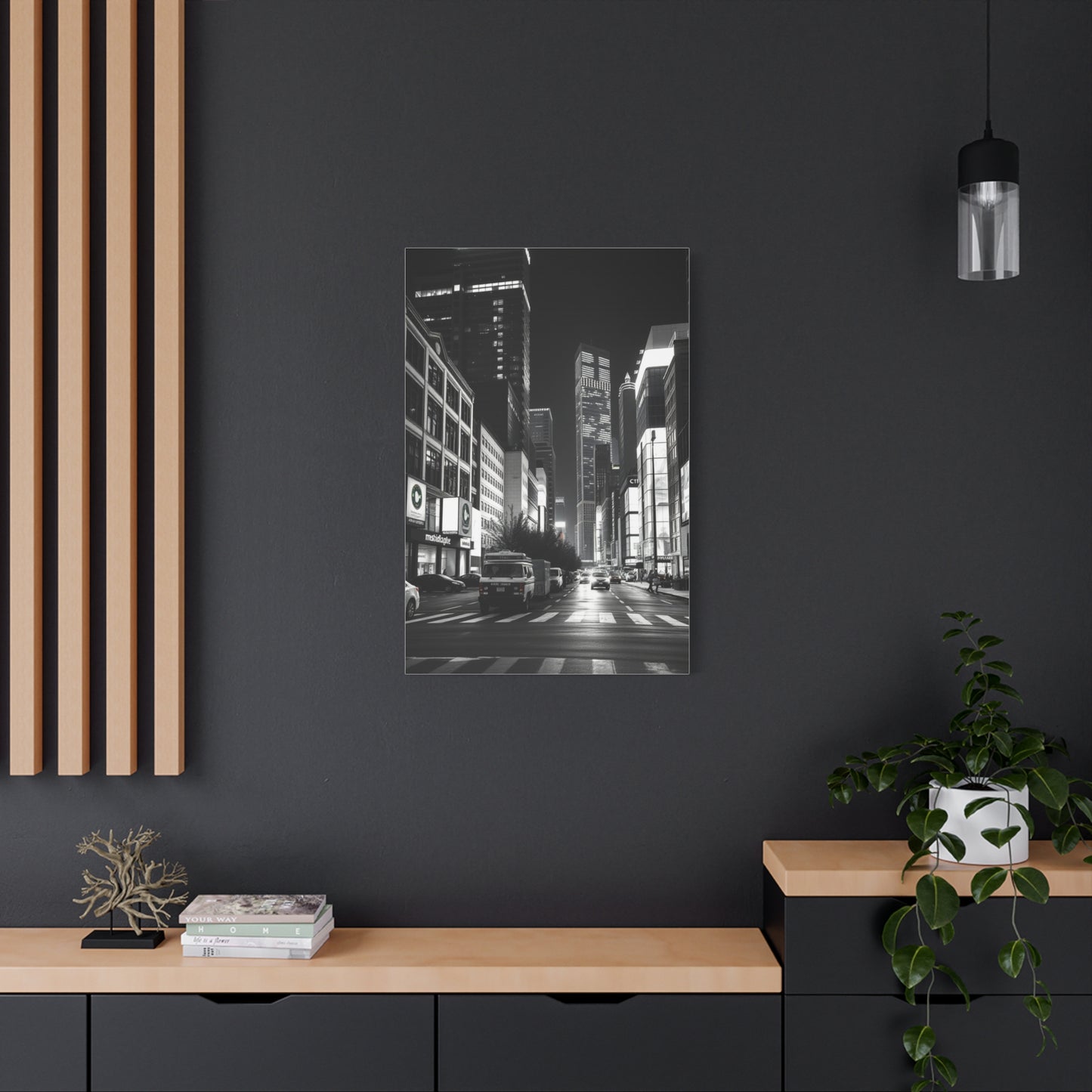 Vision Black & White Cityscapes Art Art Wall Art & Canvas Print