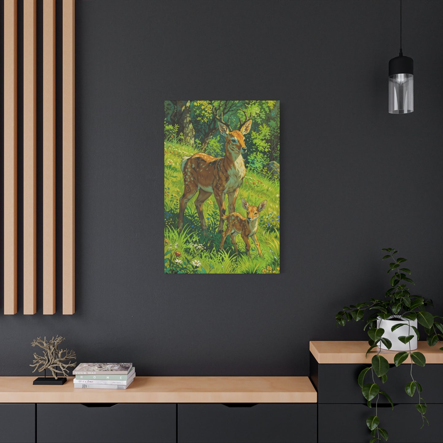 Deer With Baby Wall Art & Canvas Prints