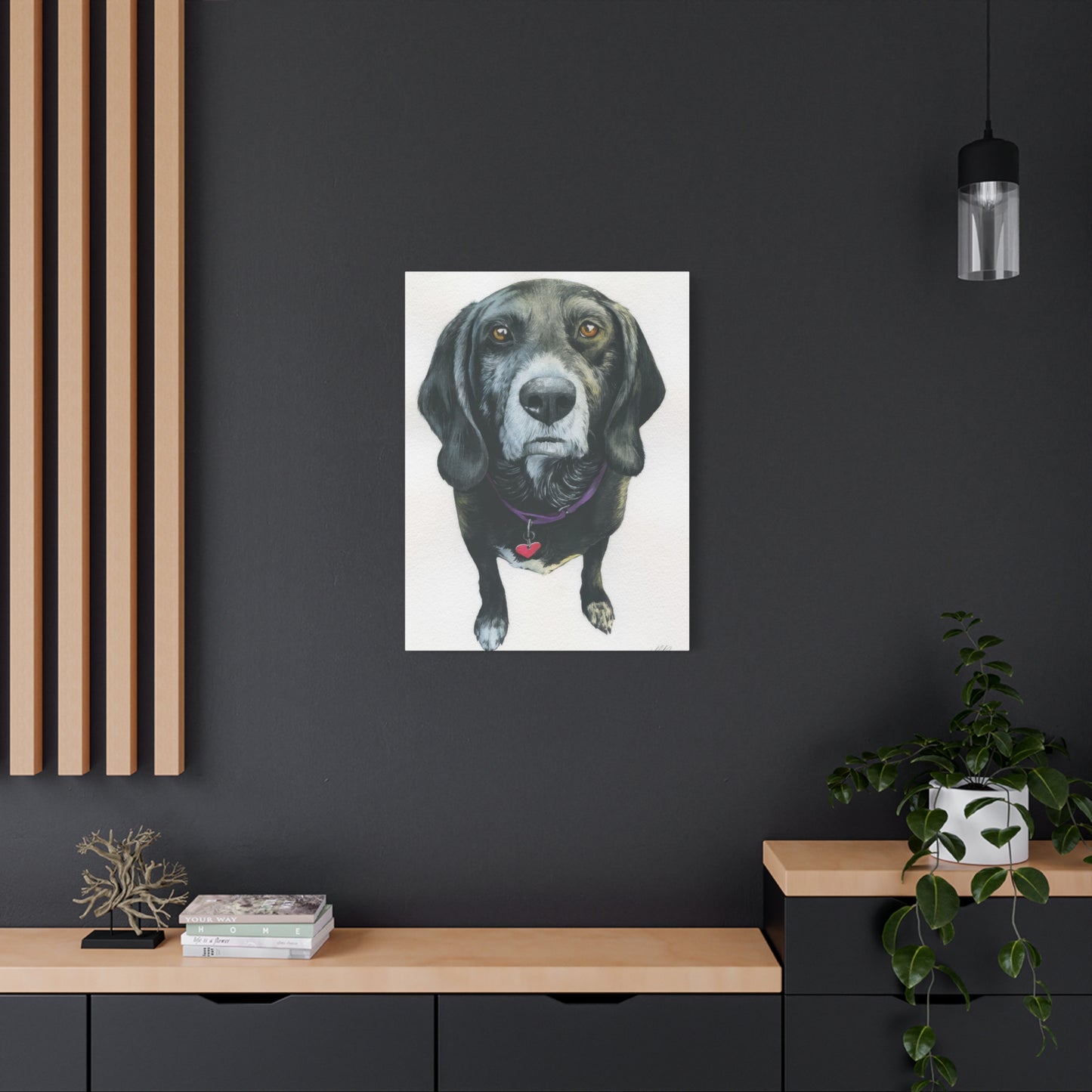 Grace Pop Black Dog Wall Art & Canvas Prints