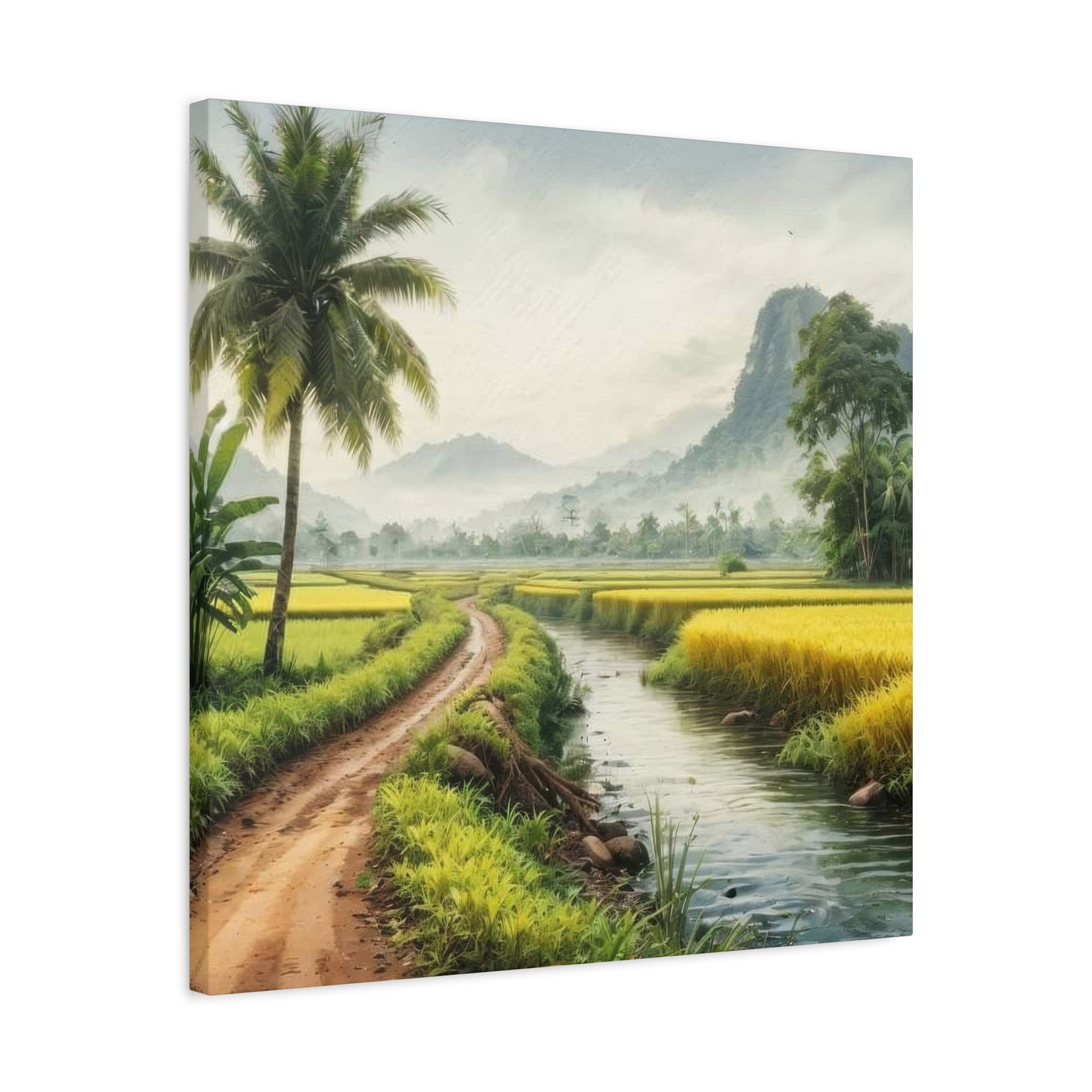 Village Pathway Colorful Wall Art & Canvas Prints