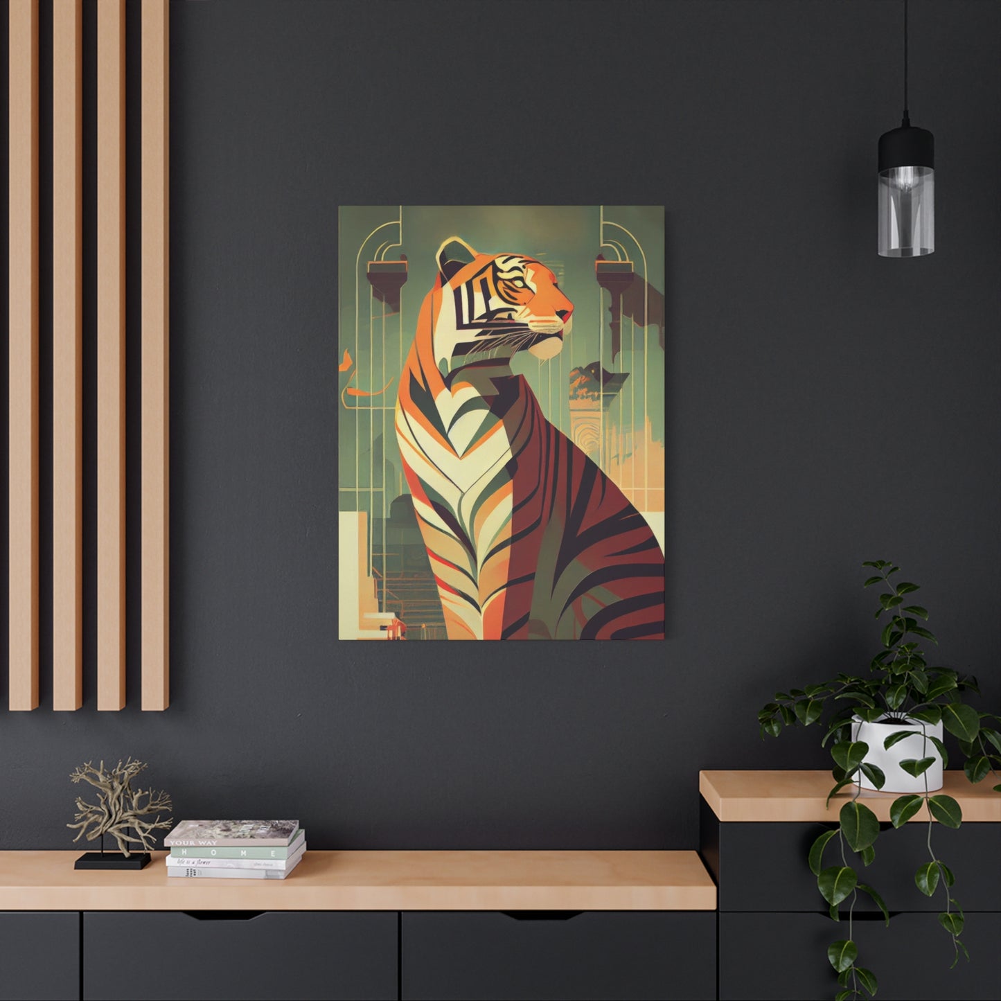 Tiger Posing Portrait Deco Wall Art & Canvas Prints
