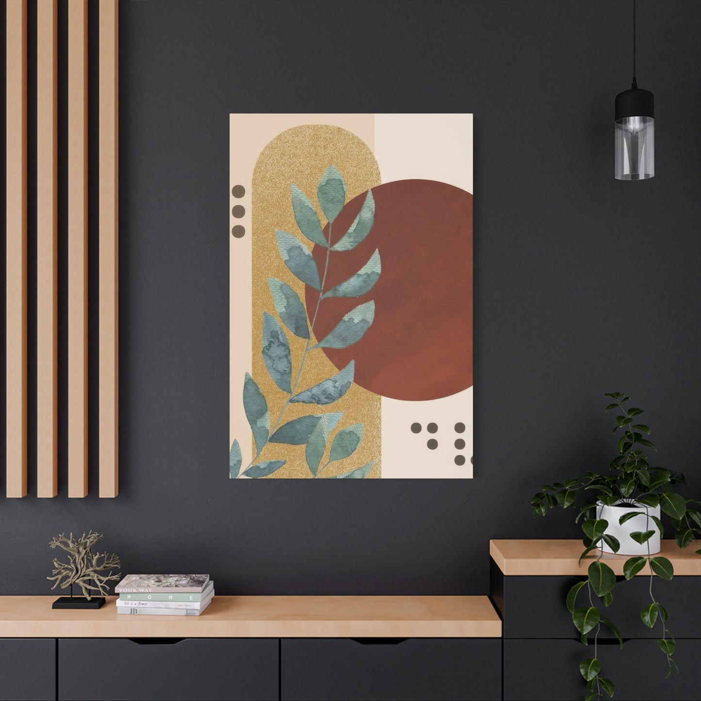 Abstract Plant Earth Tones Wall Art & Canvas Prints