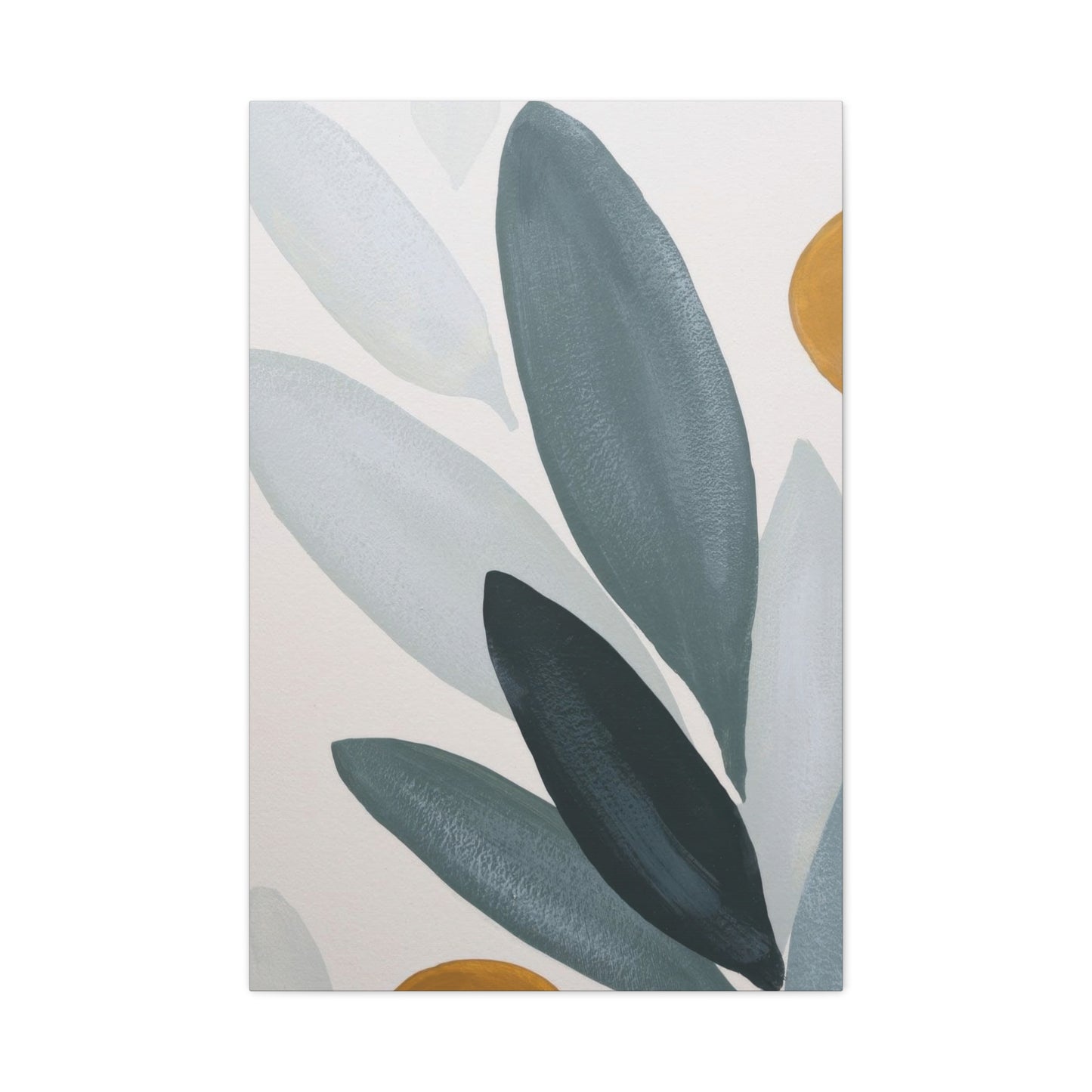 Grey Leaves Deco Wall Art & Canvas Prints