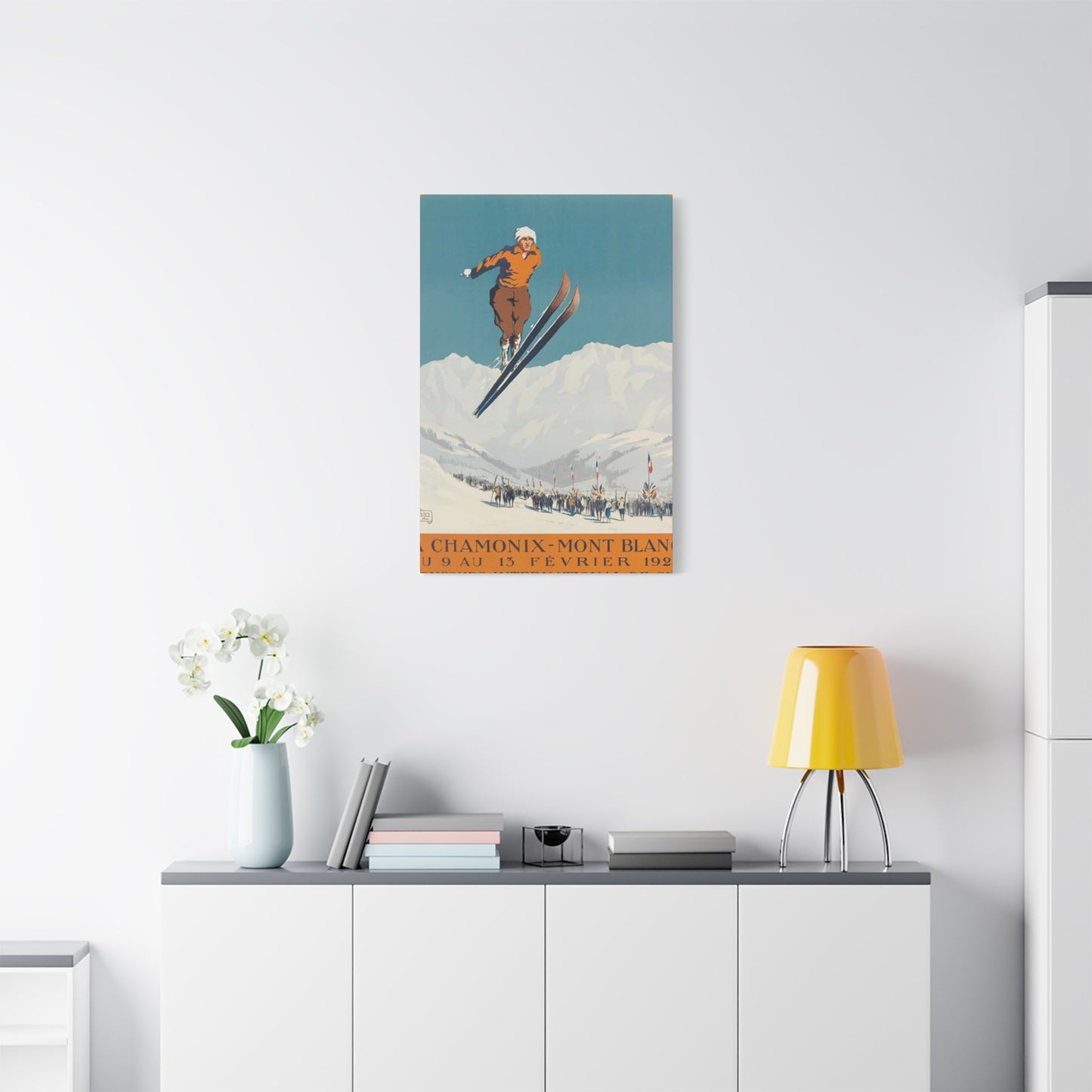 Skiing Competition Poster Wall Art & Canvas Prints