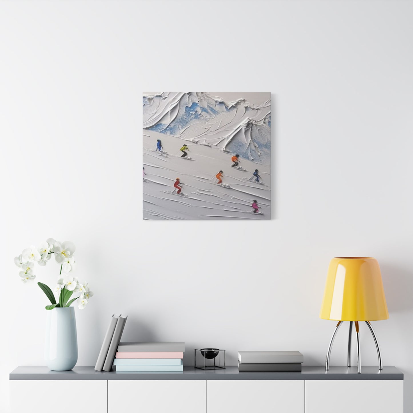 Skiing 3D Art Painting Wall Art & Canvas Prints