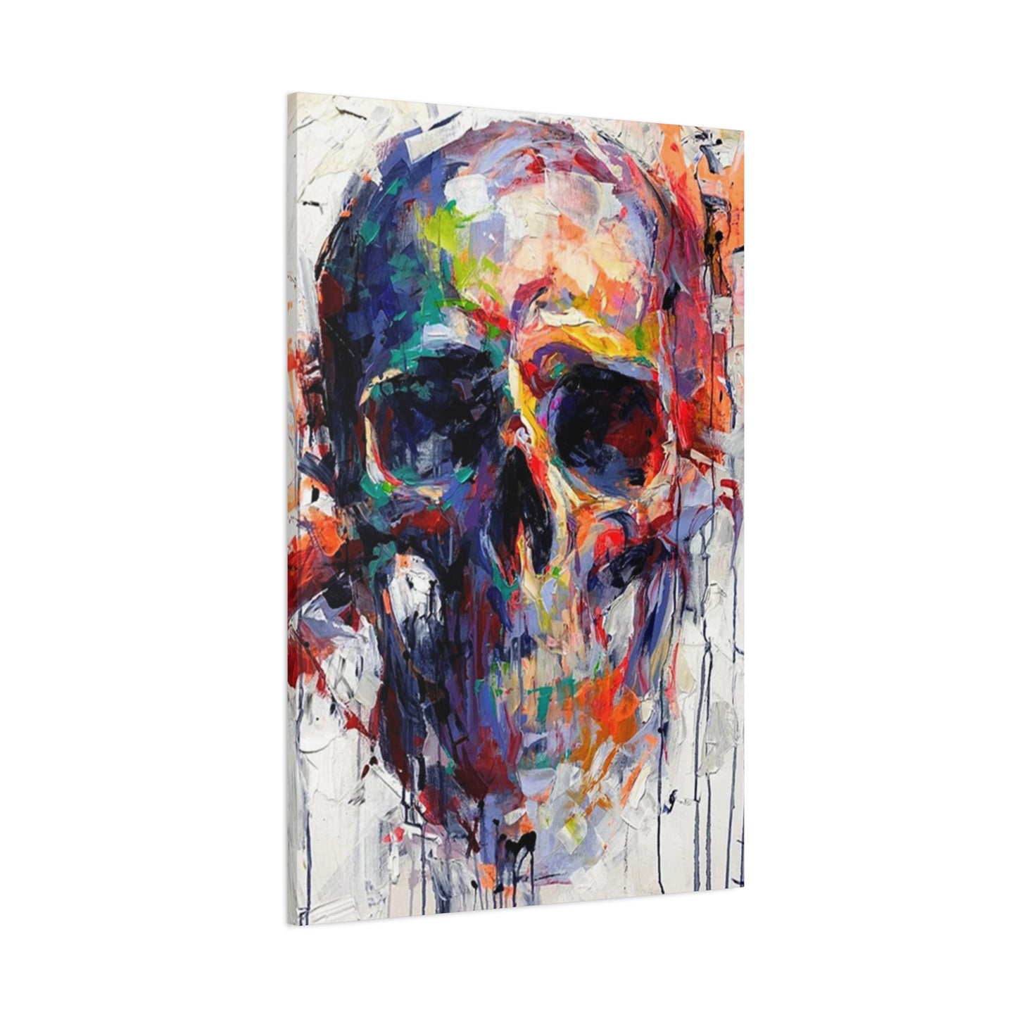 Colorful Skull Painting Wall Art & Canvas Prints