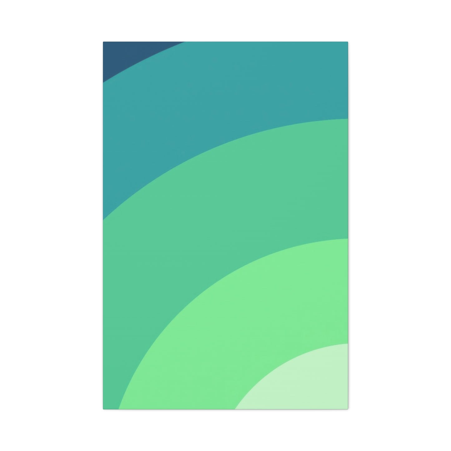 Cool Green Gradient Wall Art & Canvas Prints