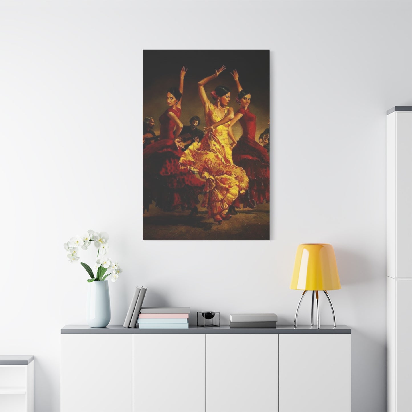 Spain Traditional Dancer Group Wall Art & Canvas Prints