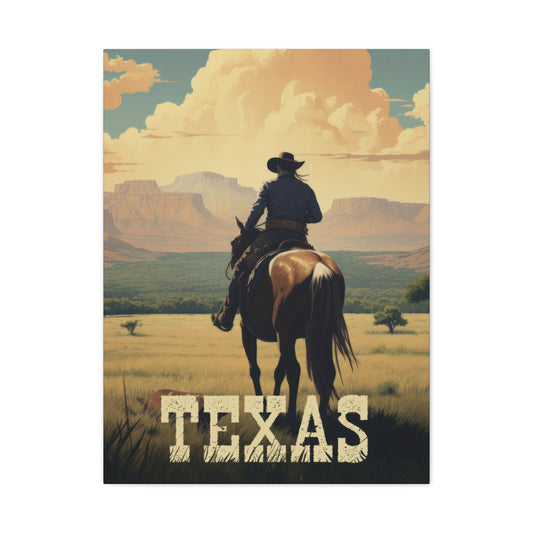 Cowboy Texas Poster Wall Art & Canvas Prints