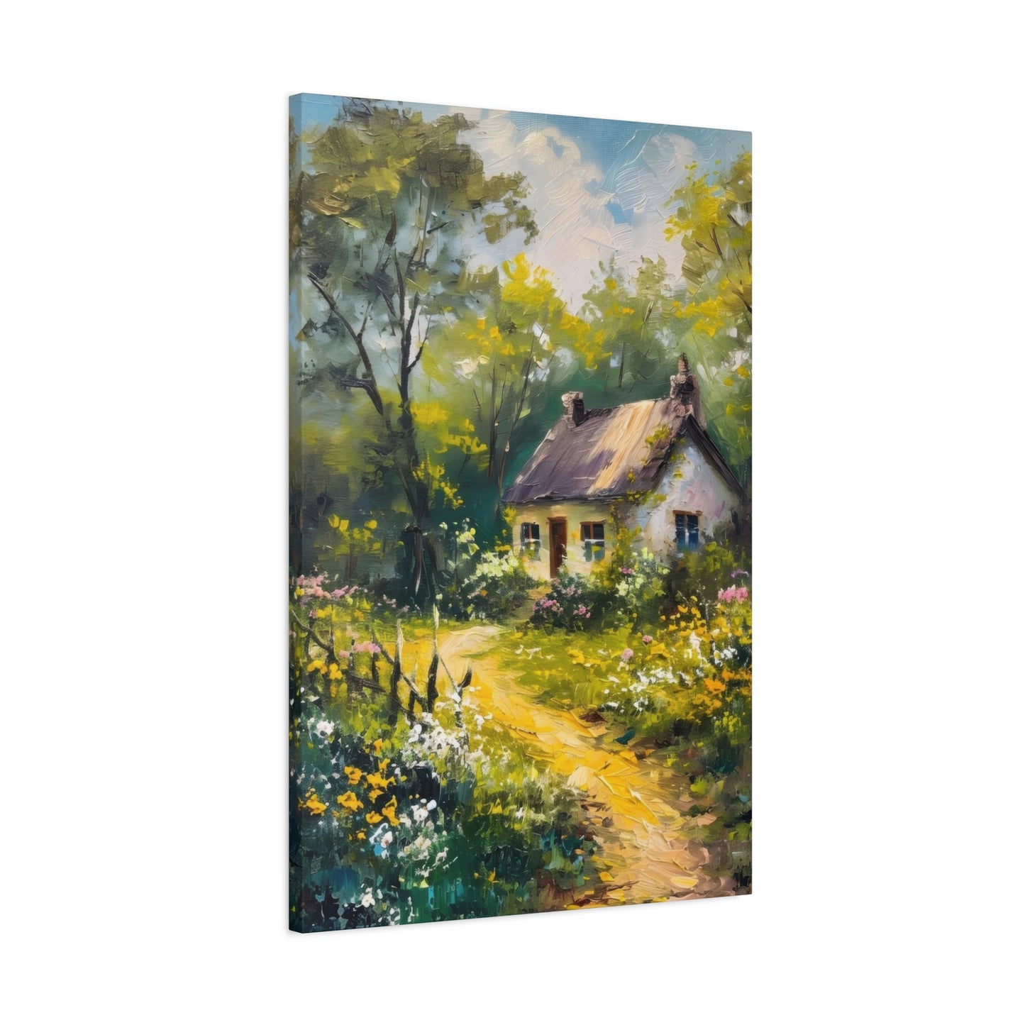 Greenery Cottage Countryside Wall Art & Canvas Prints