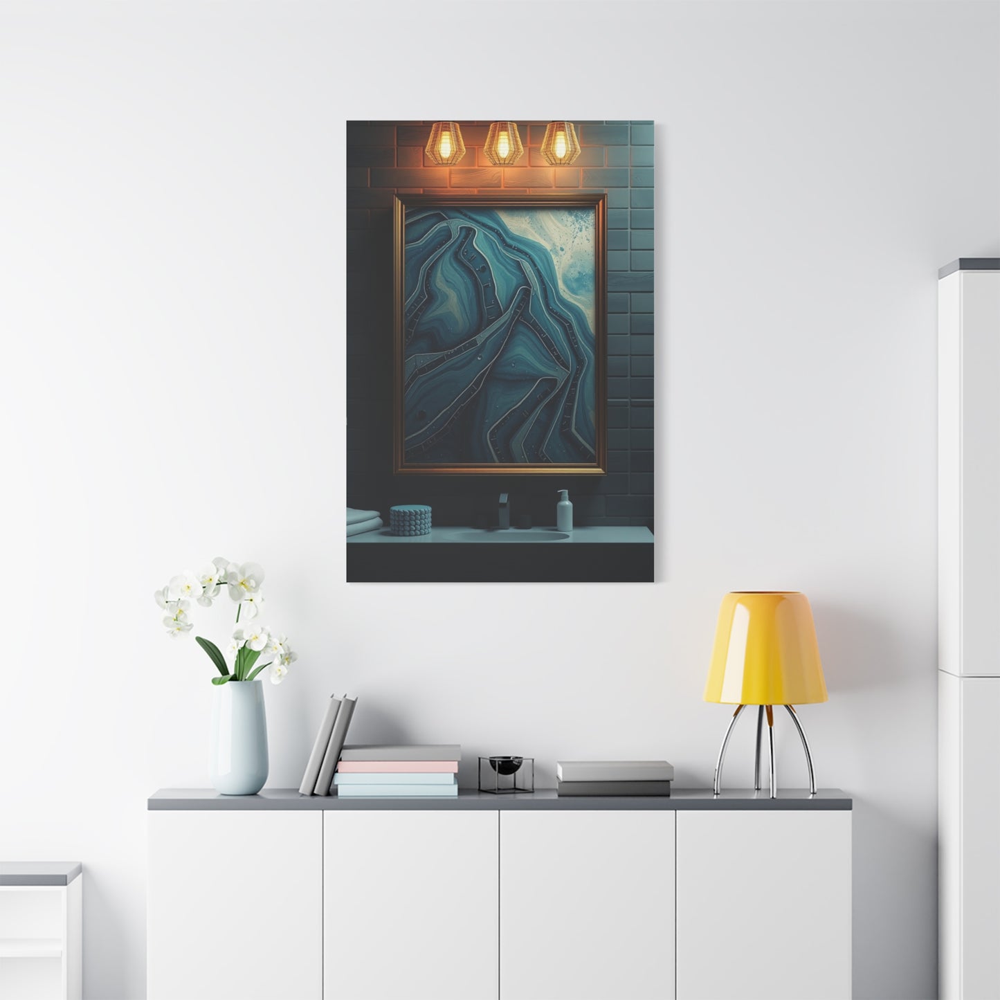 Aqua Serenity Canvas