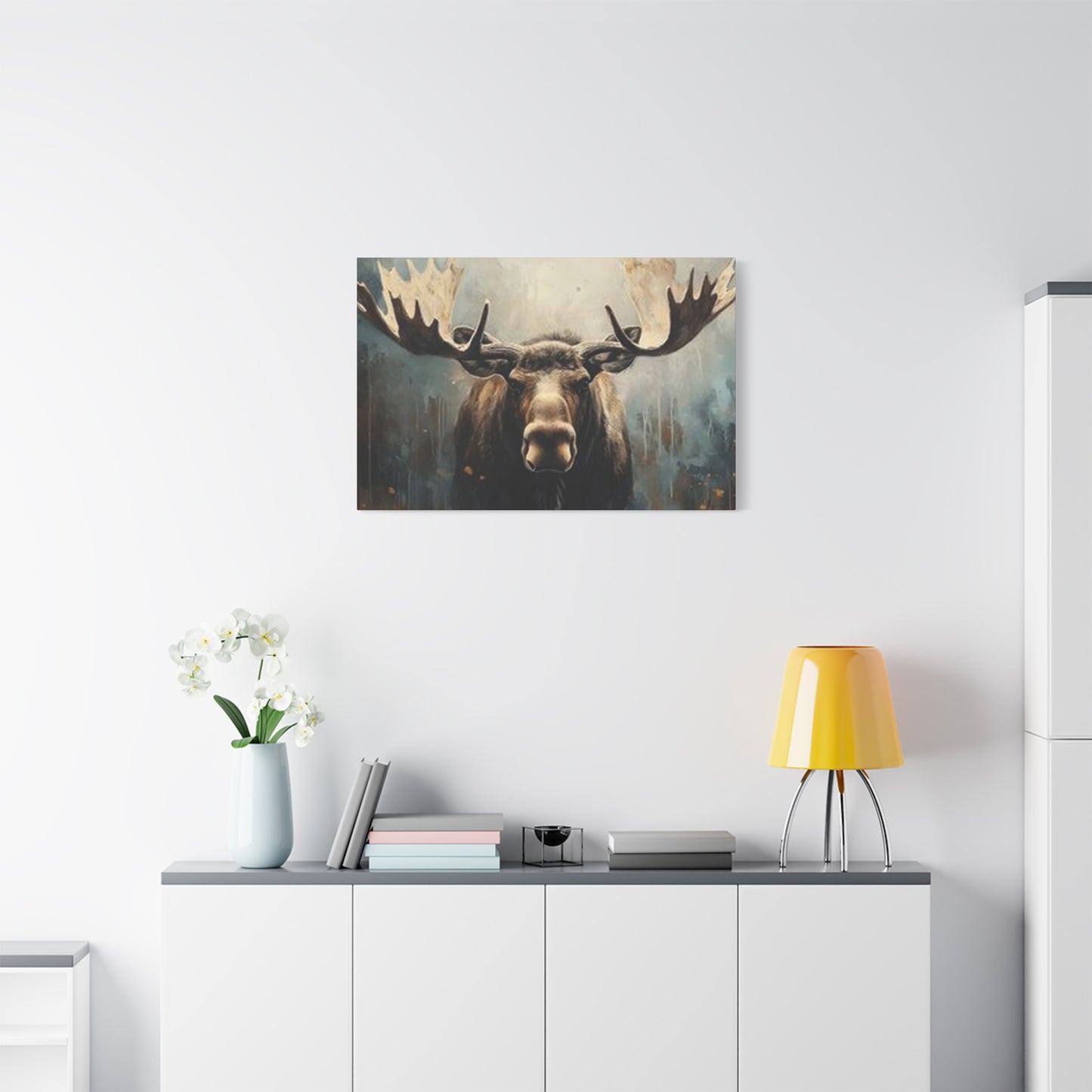 Large Moose Painting Wall Art & Canvas Prints