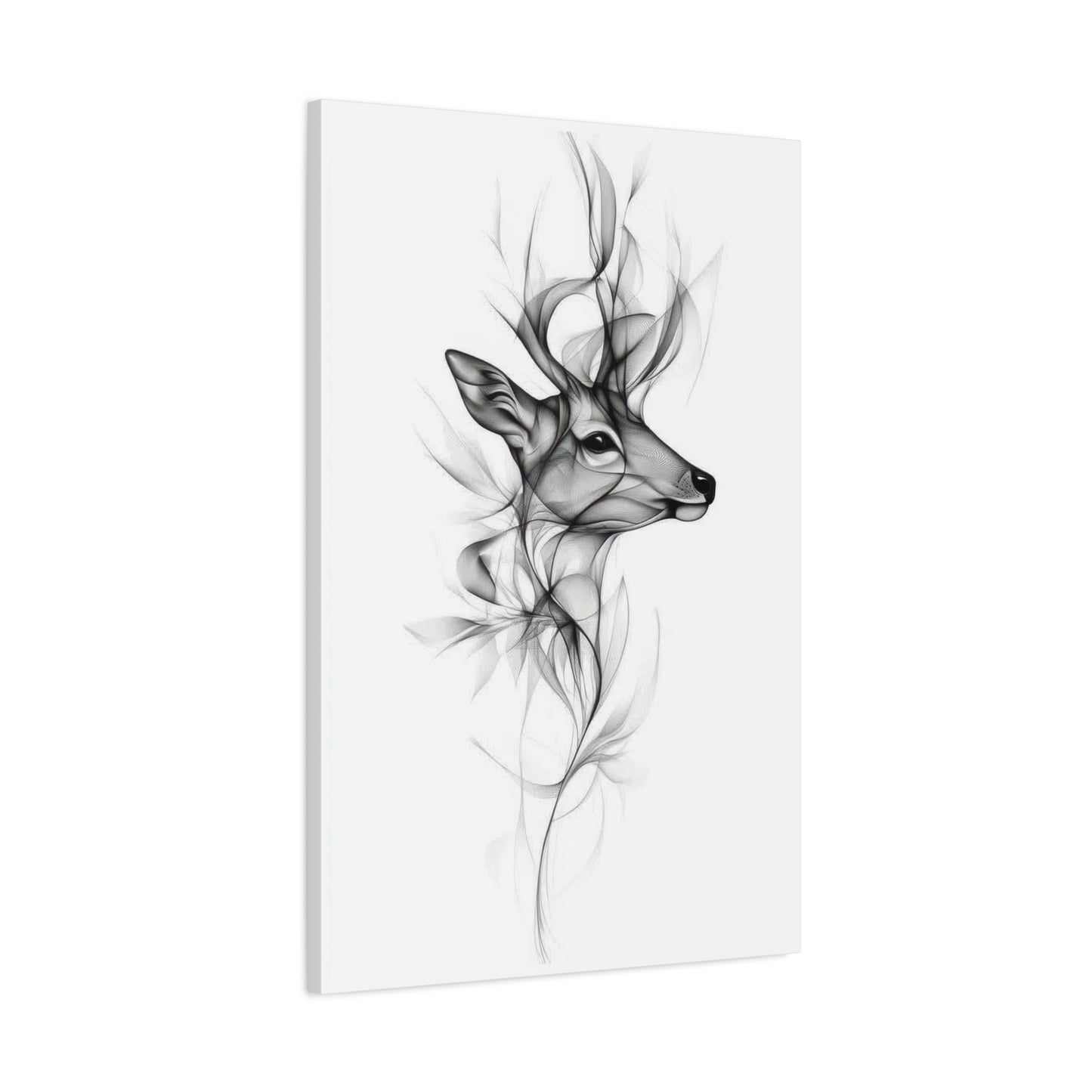 Deer Grey Wall Art & Canvas Prints
