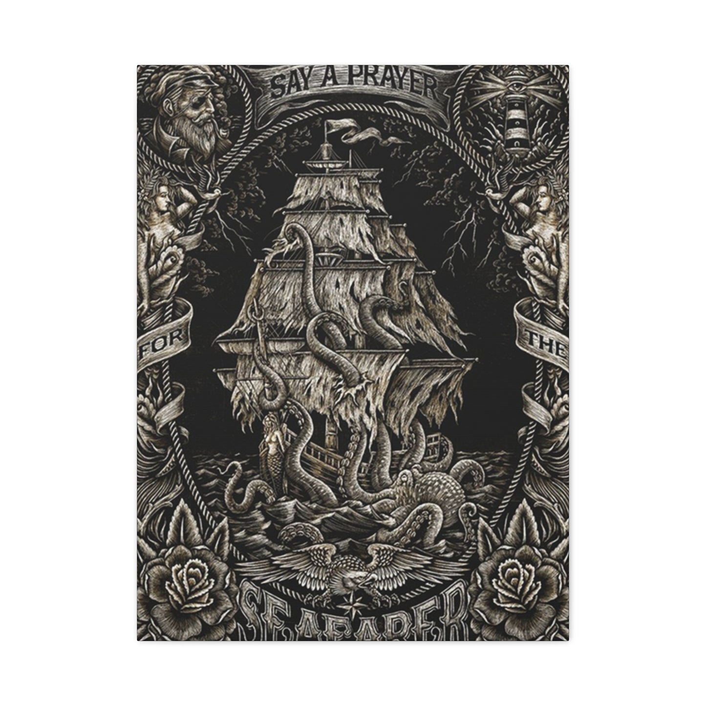 Ship In Sea Wall Art & Canvas Prints
