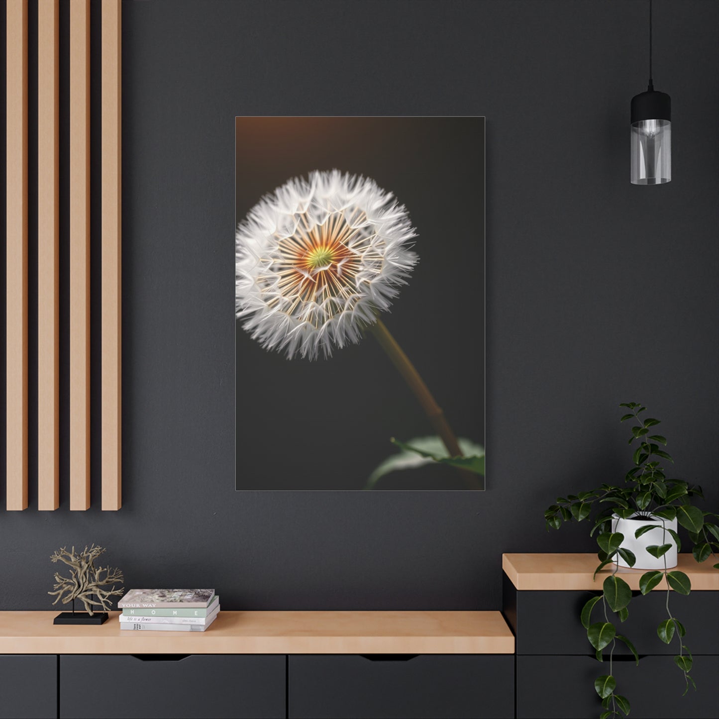 Dandelion Flower Art Refined Canvas Wall Art & Canvas Print