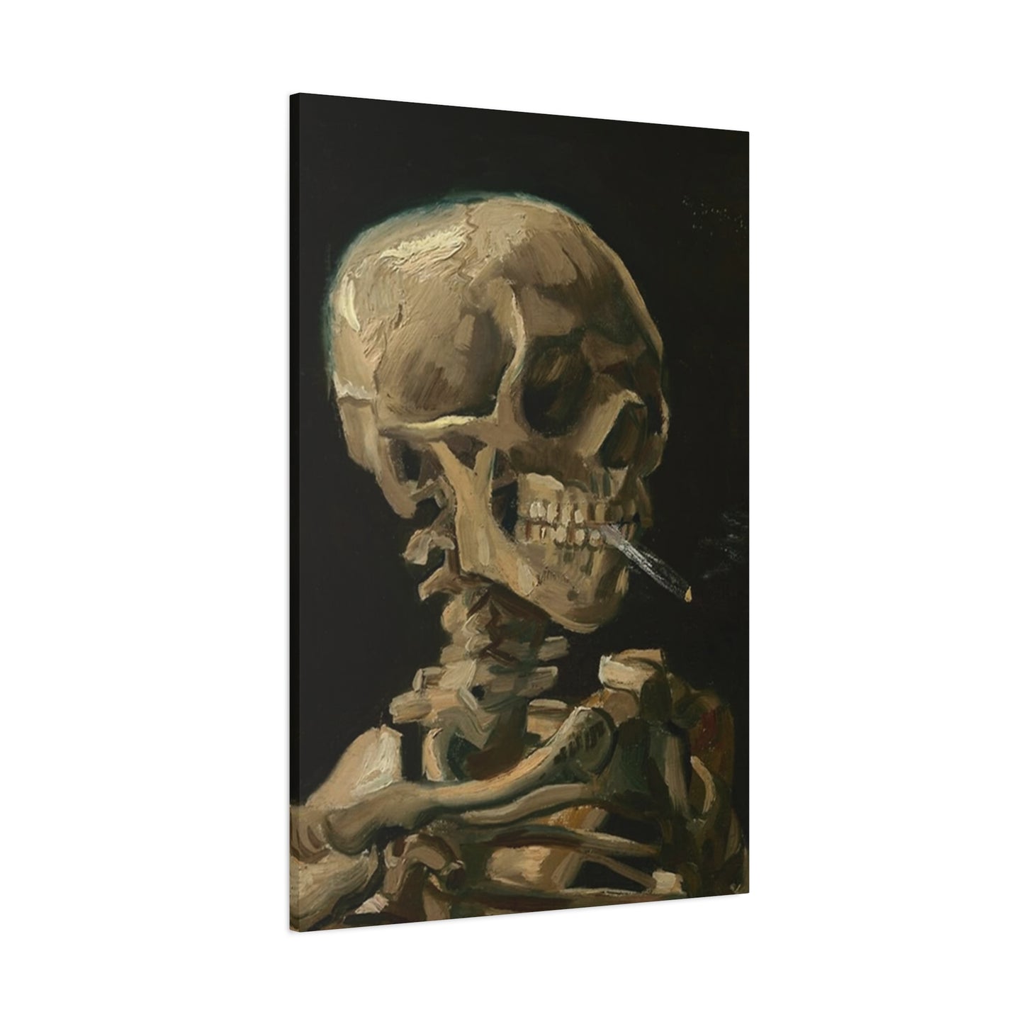 Smoking Skull Wall Art & Canvas Prints