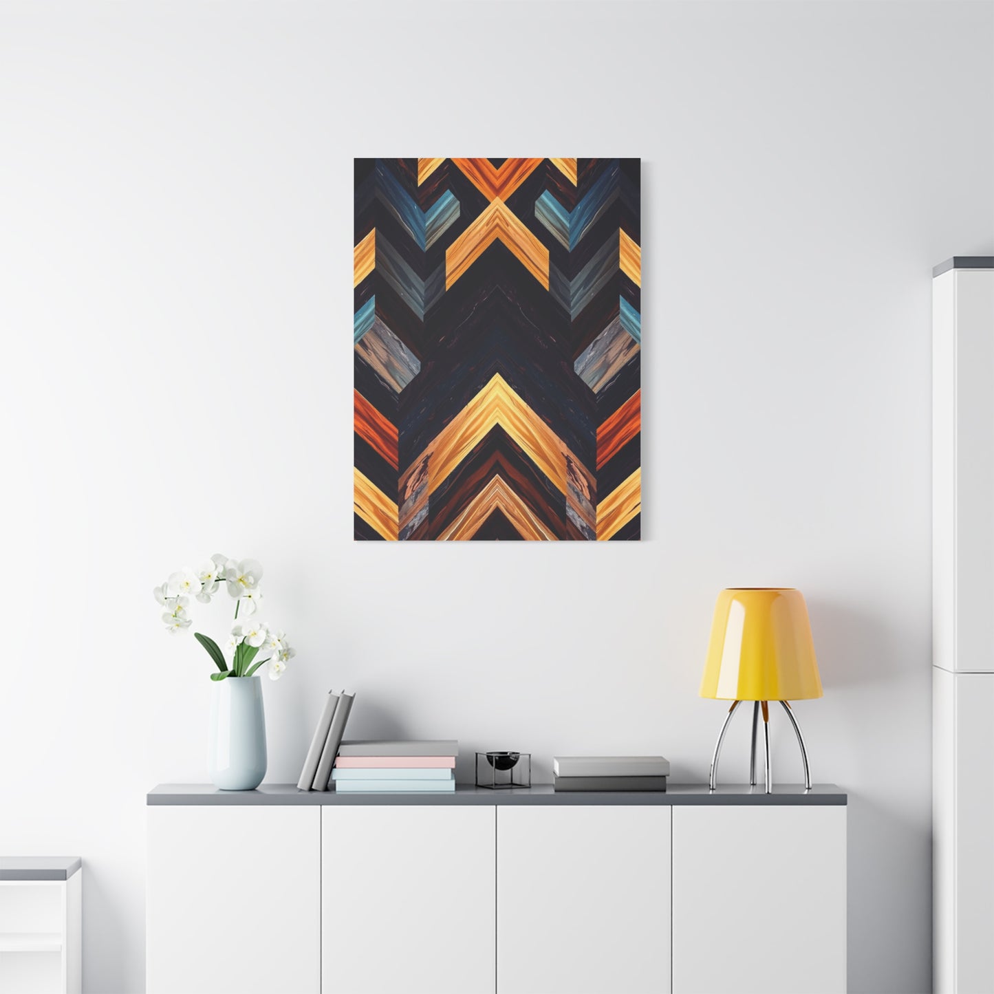 Vision Chevron Pattern Art Art Wall Art & Canvas Print
