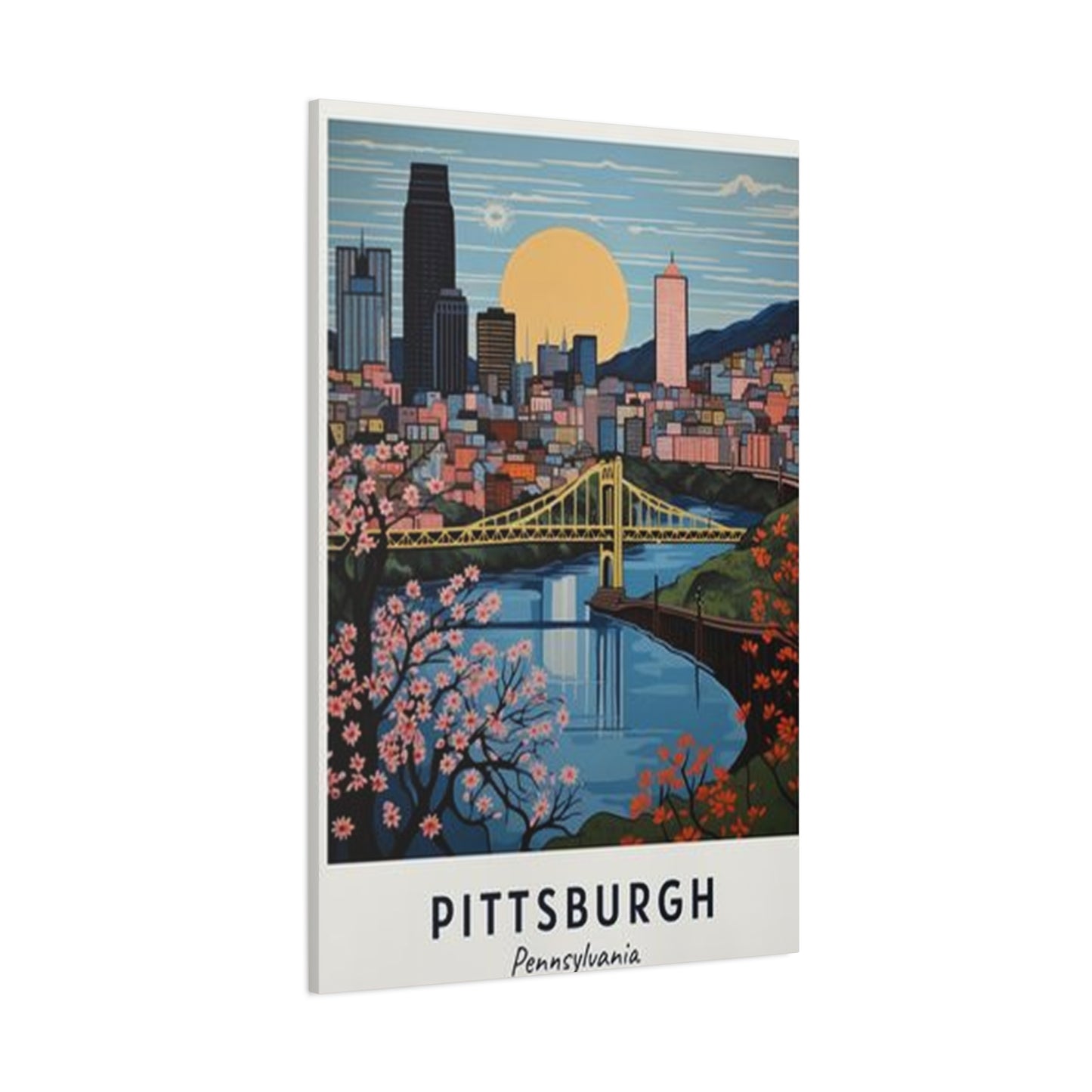 Dawn Sky Pittsburgh Poster Wall Art & Canvas Prints
