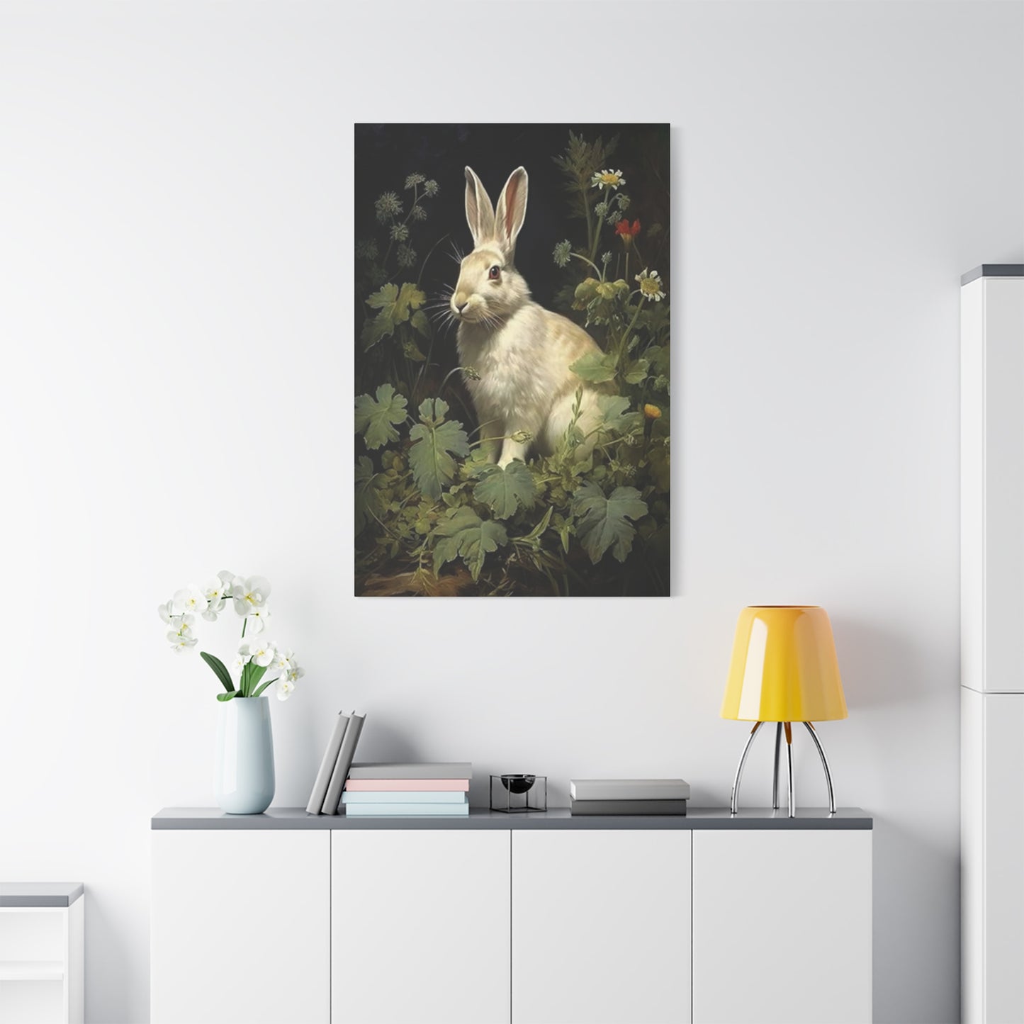 The Small White Rabbit Wall Art & Canvas Prints