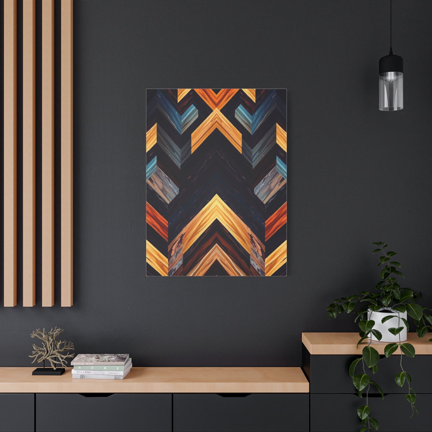 Vision Chevron Pattern Art Art Wall Art & Canvas Print