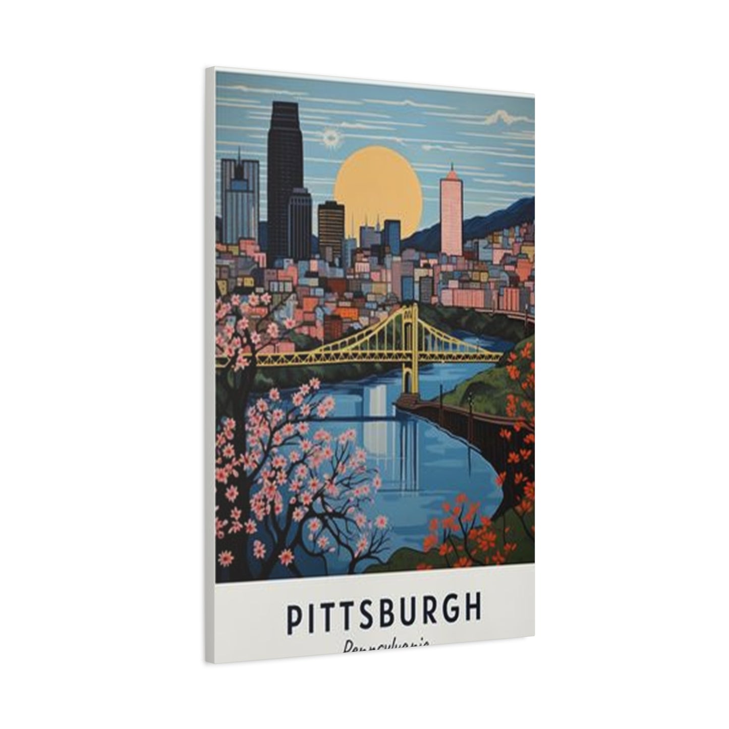 Dawn Sky Pittsburgh Poster Wall Art & Canvas Prints
