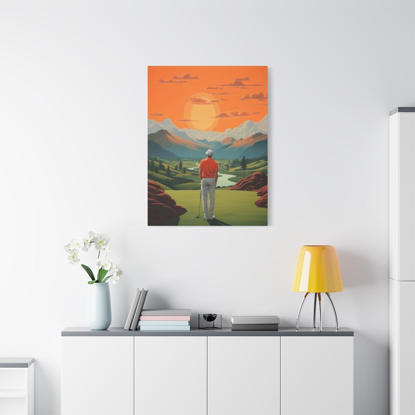Golf At Sunset Wall Art & Canvas Prints