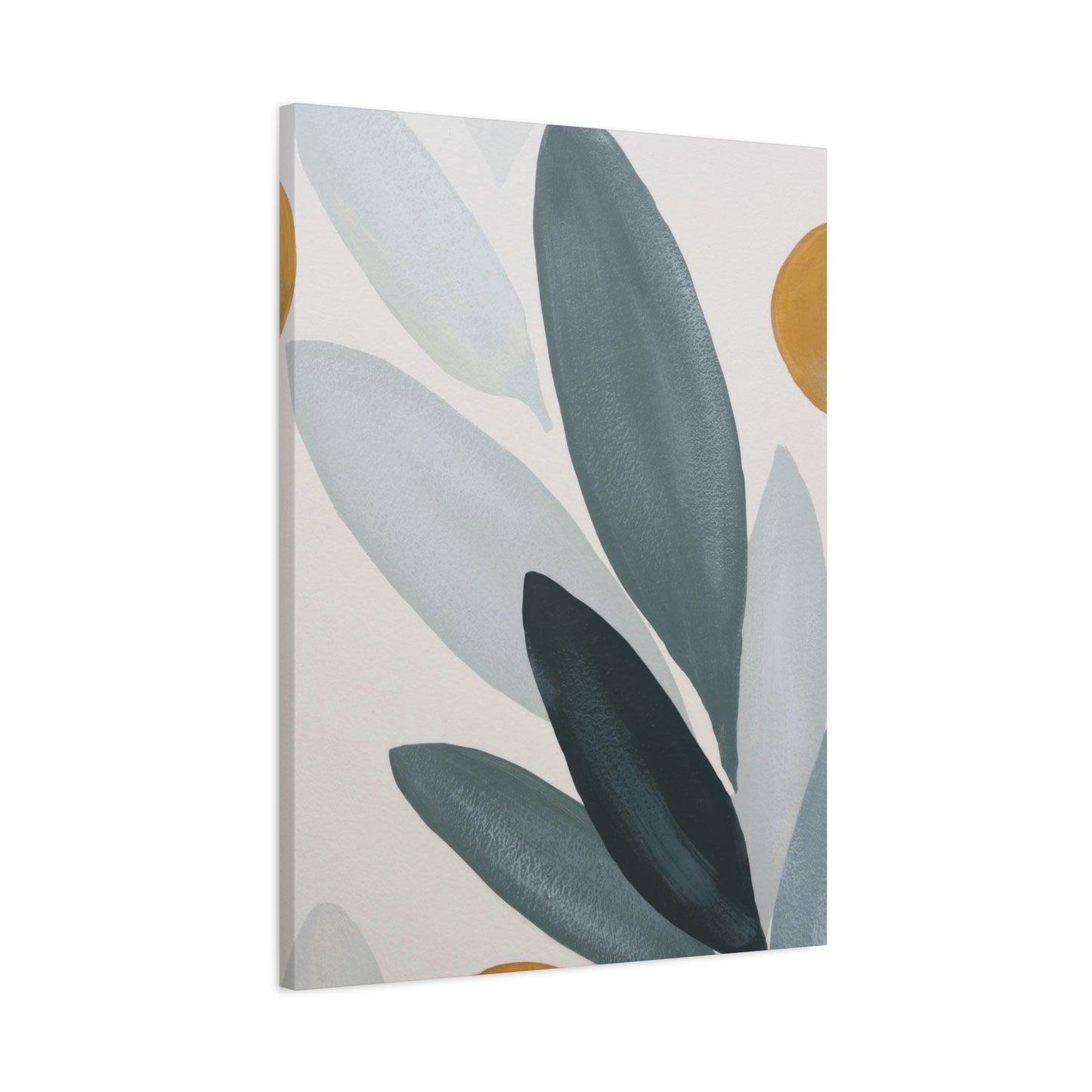 Grey Leaves Deco Wall Art & Canvas Prints